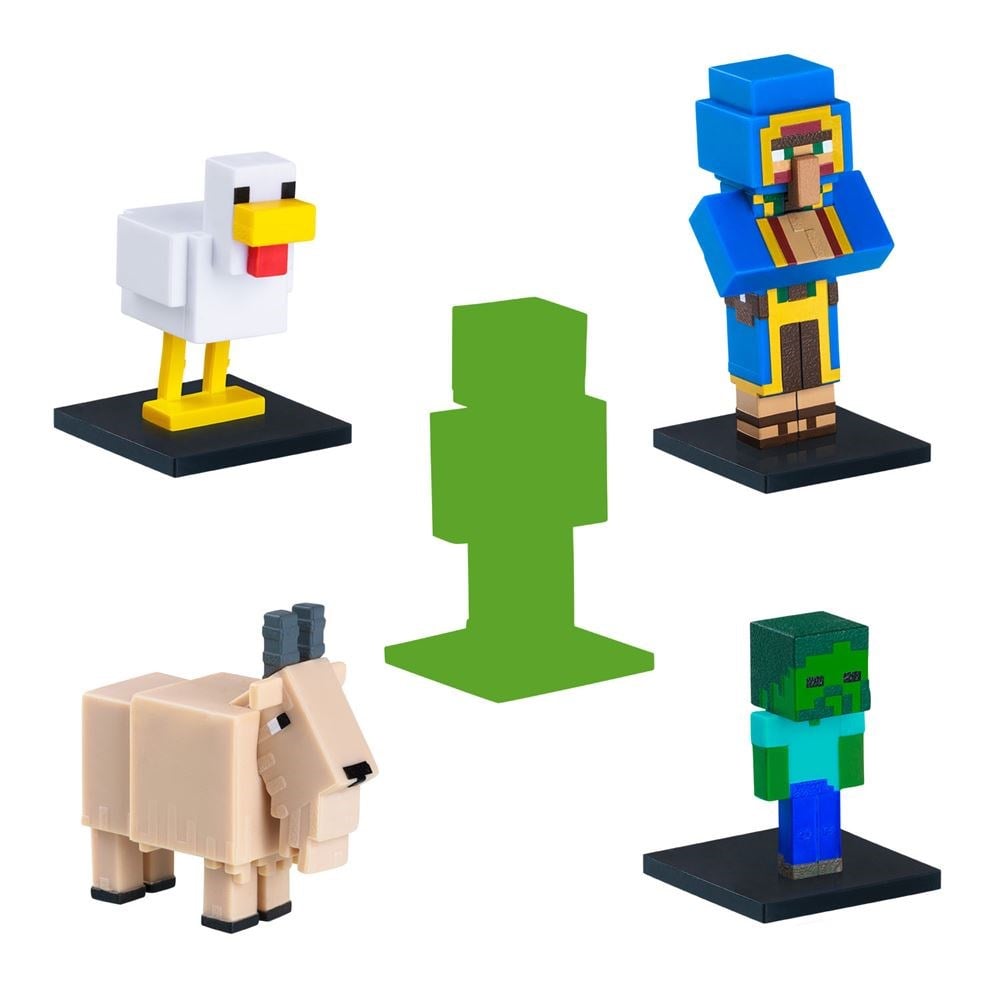 Kolleksiyon Karakterleri, NECOTOYS, Minecraft 3D Toppeez 5'li Figür Seti 18261 Model 1