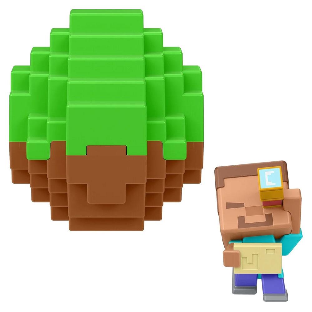 Kolleksiyon Karakterleri, Minecraft, Minecraft Mini Mode Spawn Egg Sürpriz Figür Paketi HXT64 HXT65