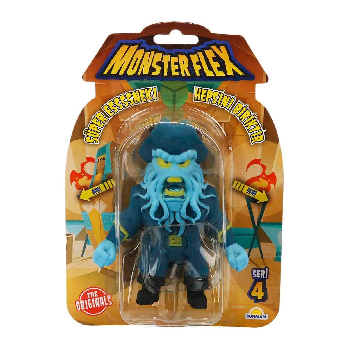 Kolleksiyon Karakterleri, Sunman, Monster Flex Süper Esnek Figür S4 15 cm 11702 Octopus Pirate