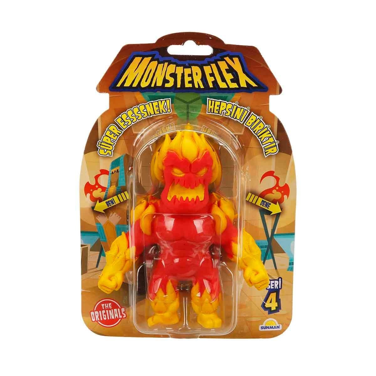 Kolleksiyon Karakterleri, Sunman, Monster Flex Süper Esnek Figür S4 15 cm 11702 Fire Monster