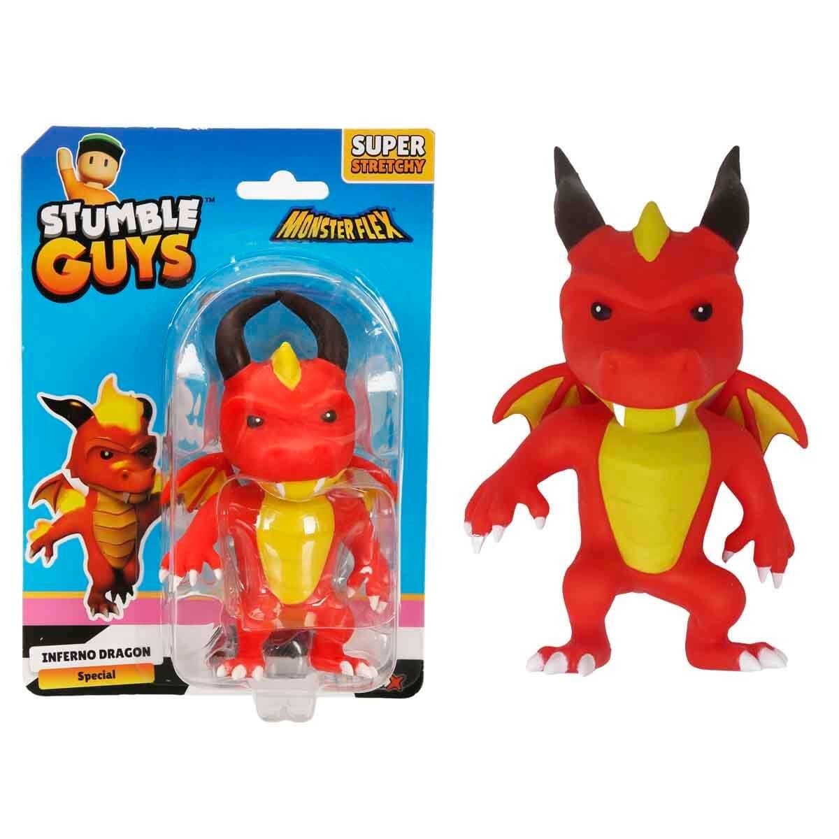 Kolleksiyon Karakterleri, Sunman, Monster Flex Stumble Guys Super Stretch Figür 11221 Inferno Dragon