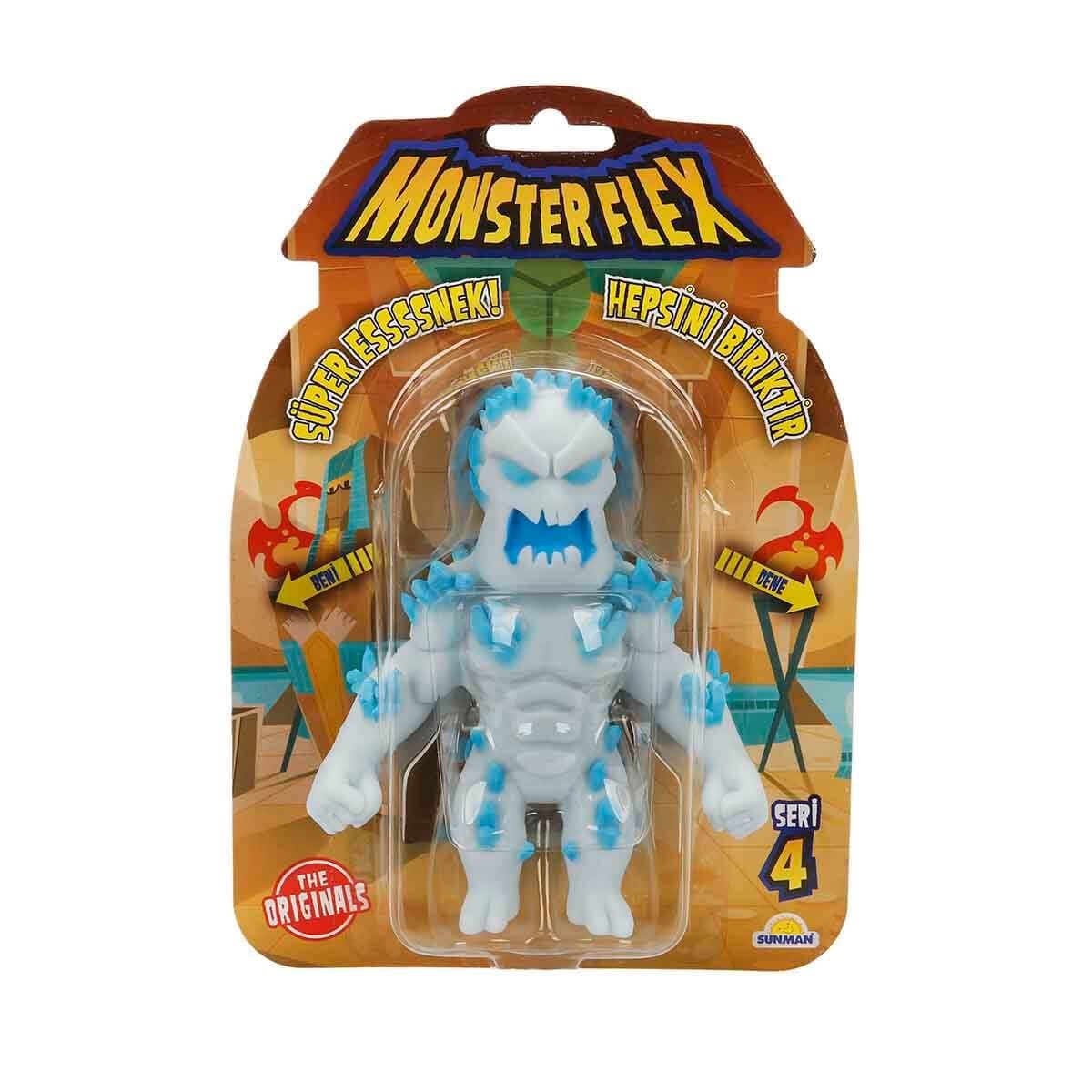 Kolleksiyon Karakterleri, Sunman, Monster Flex Süper Esnek Figür S4 15 cm 11702 Ice Monster