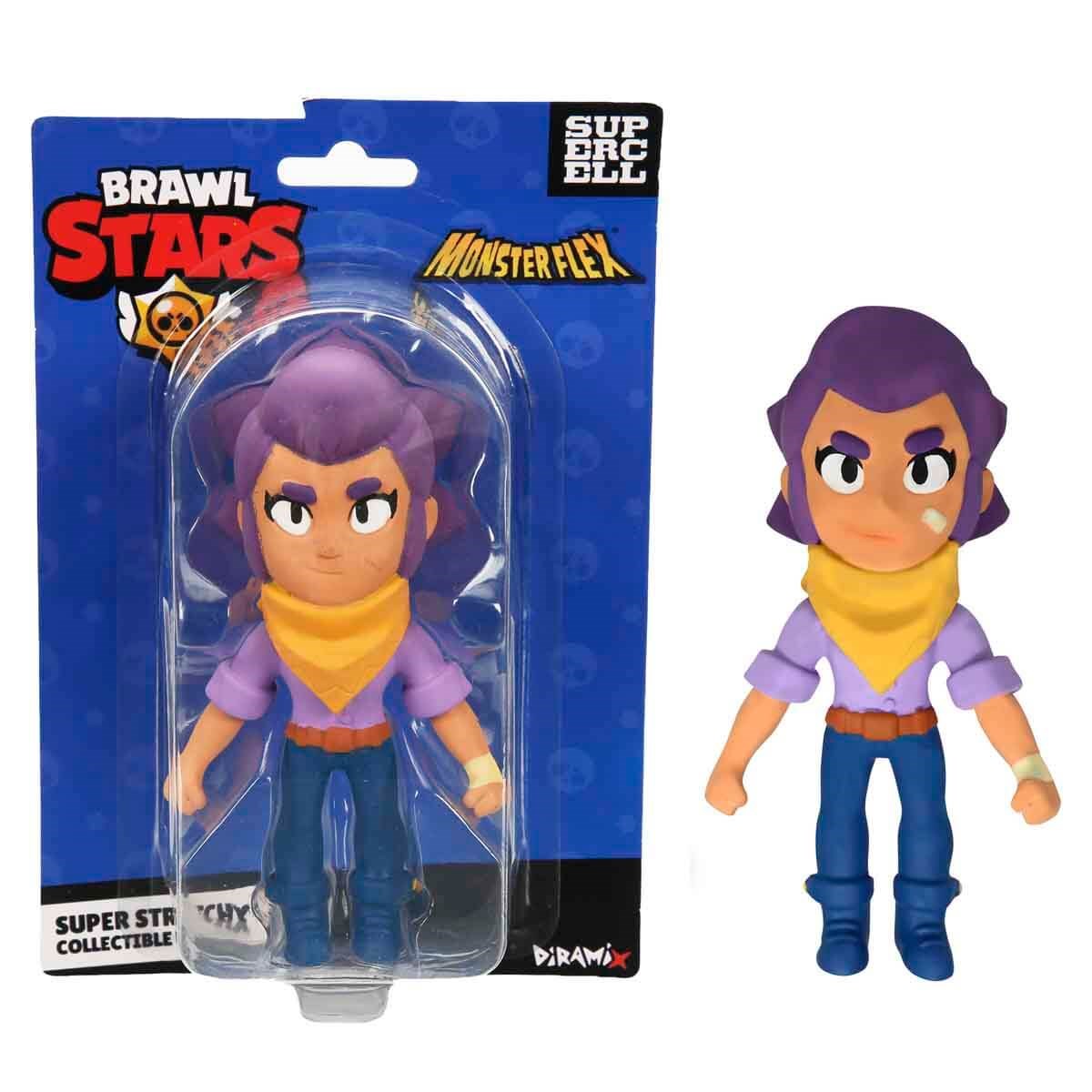 Kolleksiyon Karakterleri, Sunman, Monster Flex Brawl Stars Stretch Figür 93272 Shelly