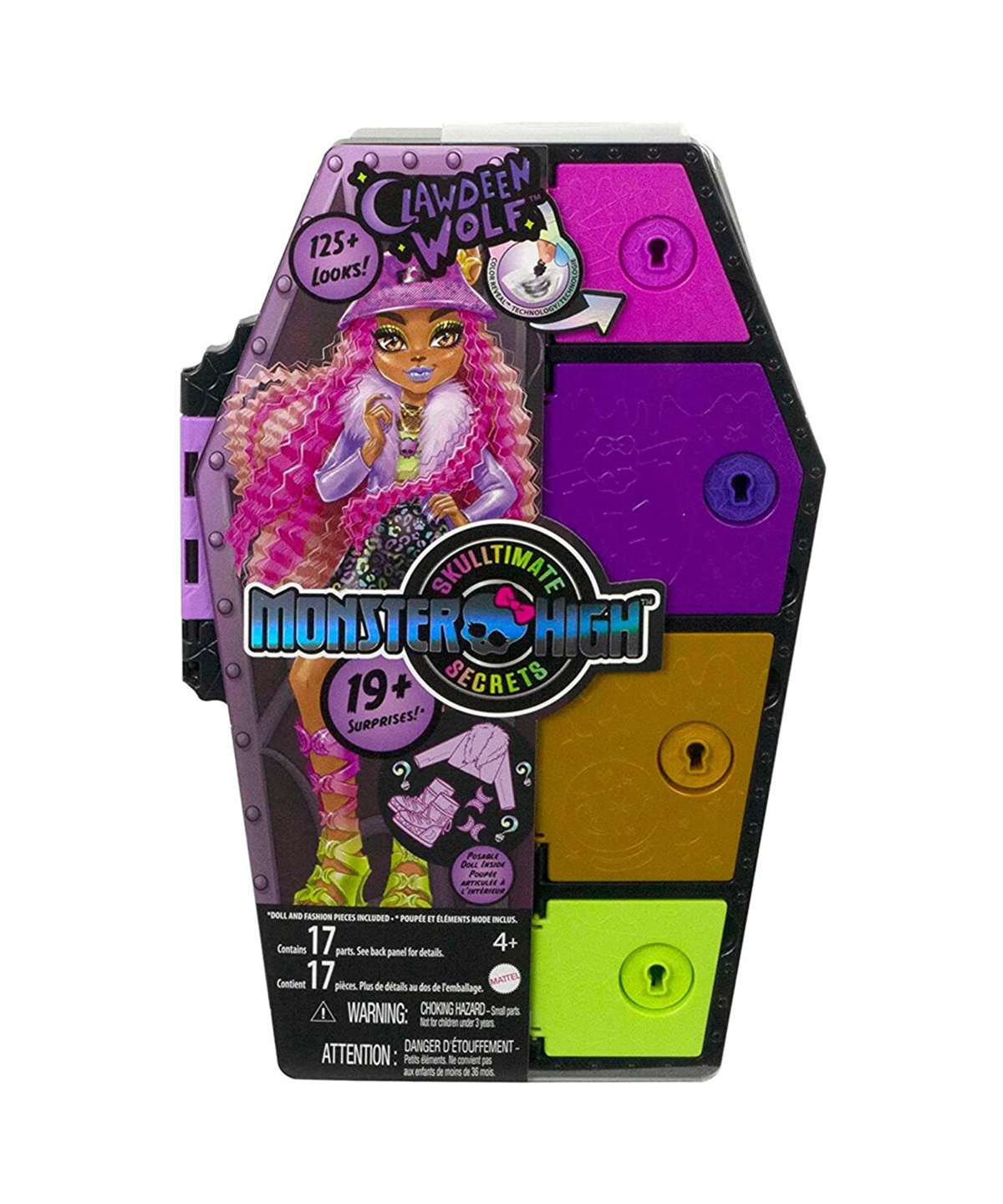 Kolleksiyon Karakterleri, Barbie, Monster High Gizemli Arkadaşlar HPD57 HKY61 Clawdeen Wolf