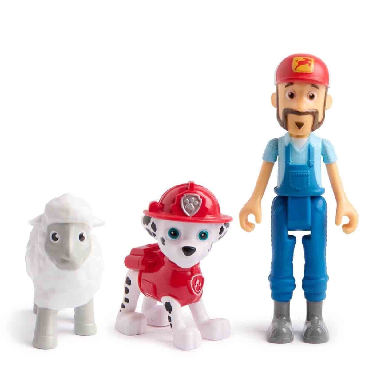 Kolleksiyon Karakterleri, Sunman, PAW Patrol 3'lü Figür Seti 67936 Marshall Ve Farmer Al
