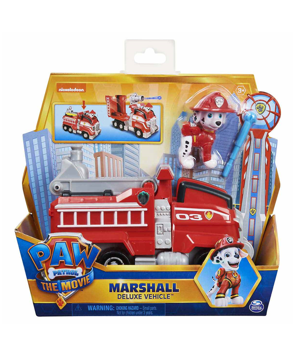 Kolleksiyon Karakterleri, PAW PETROL, Paw Patrol Marshall ve Dönüşebilen Deluxe İtfaiye Aracı