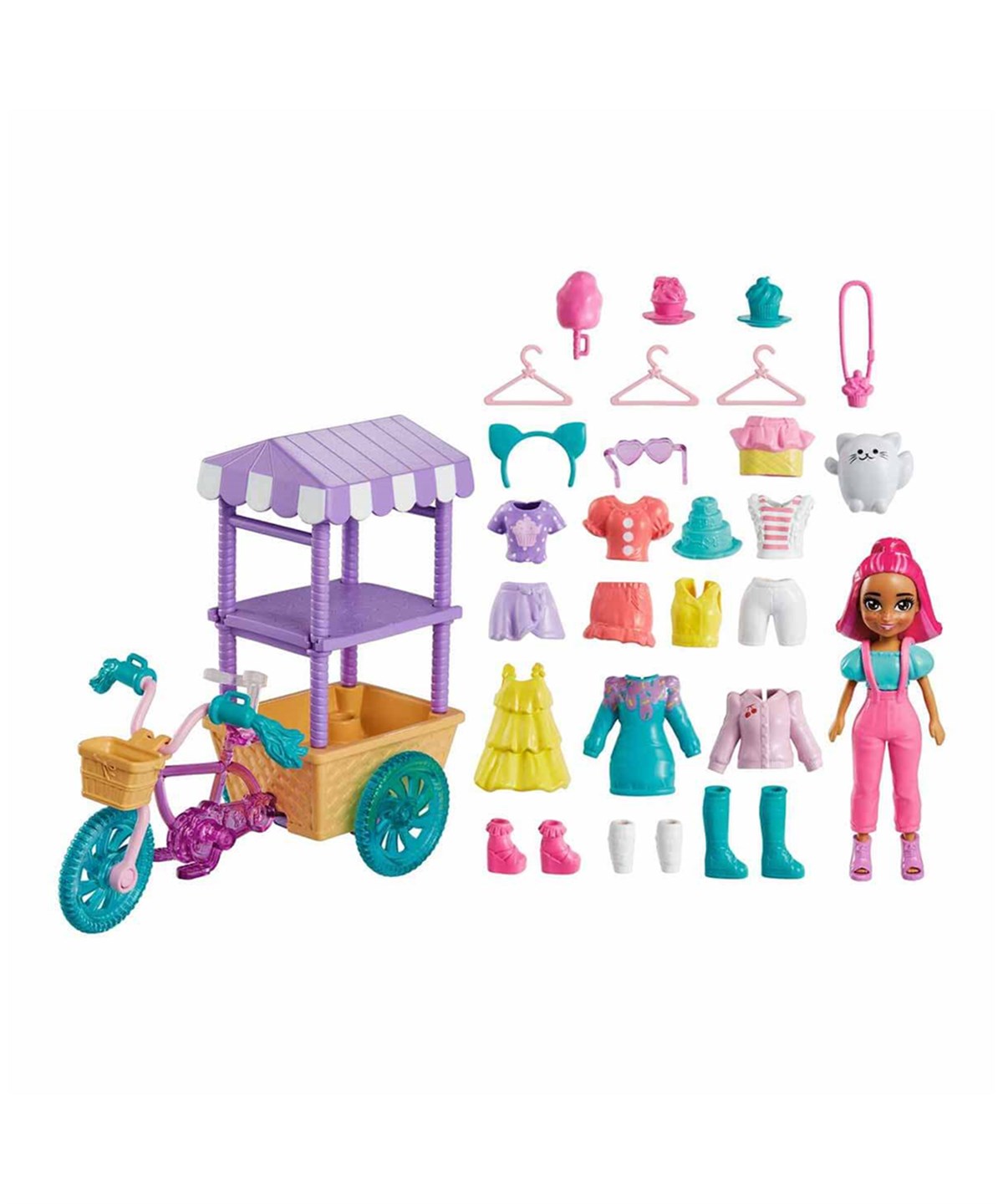 Kolleksiyon Karakterleri, Polly Pocket, Polly Pocket Bisiklet Dolusu Moda Margot HHX76