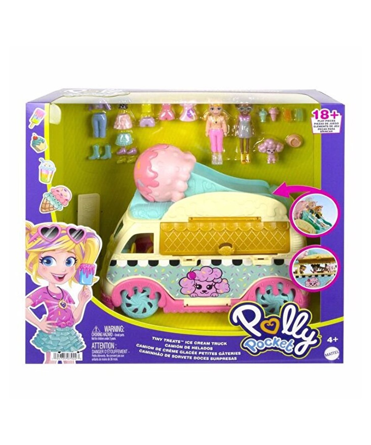 Kolleksiyon Karakterleri, Polly Pocket, Polly Pocket Minik Lezzetler Dondurma Arabası: Polly ve Shani HHX77