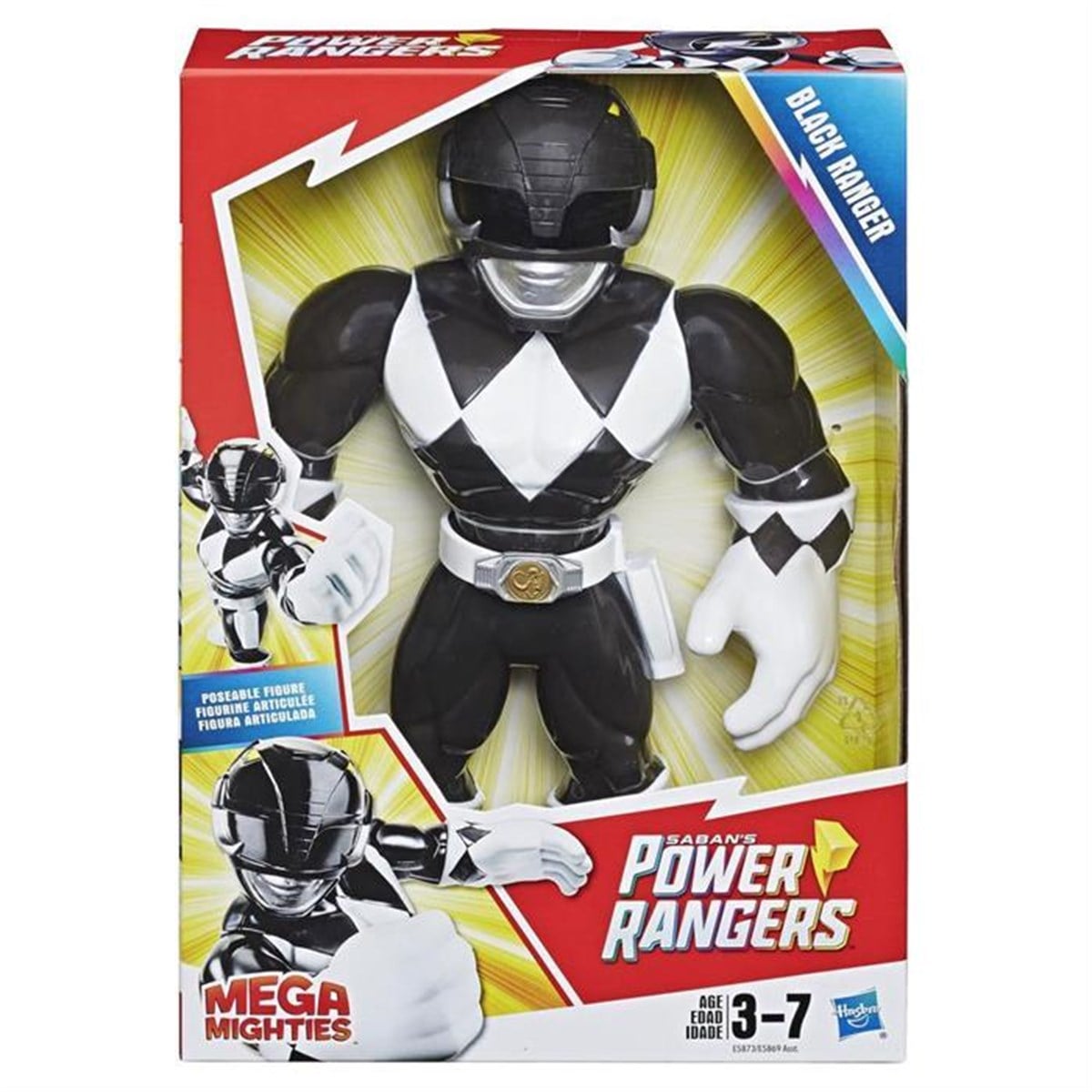 Kolleksiyon Karakterleri, Power Rangers, Power Rangers Mega Mighties Figür E5869 E5873 Black  Ranger