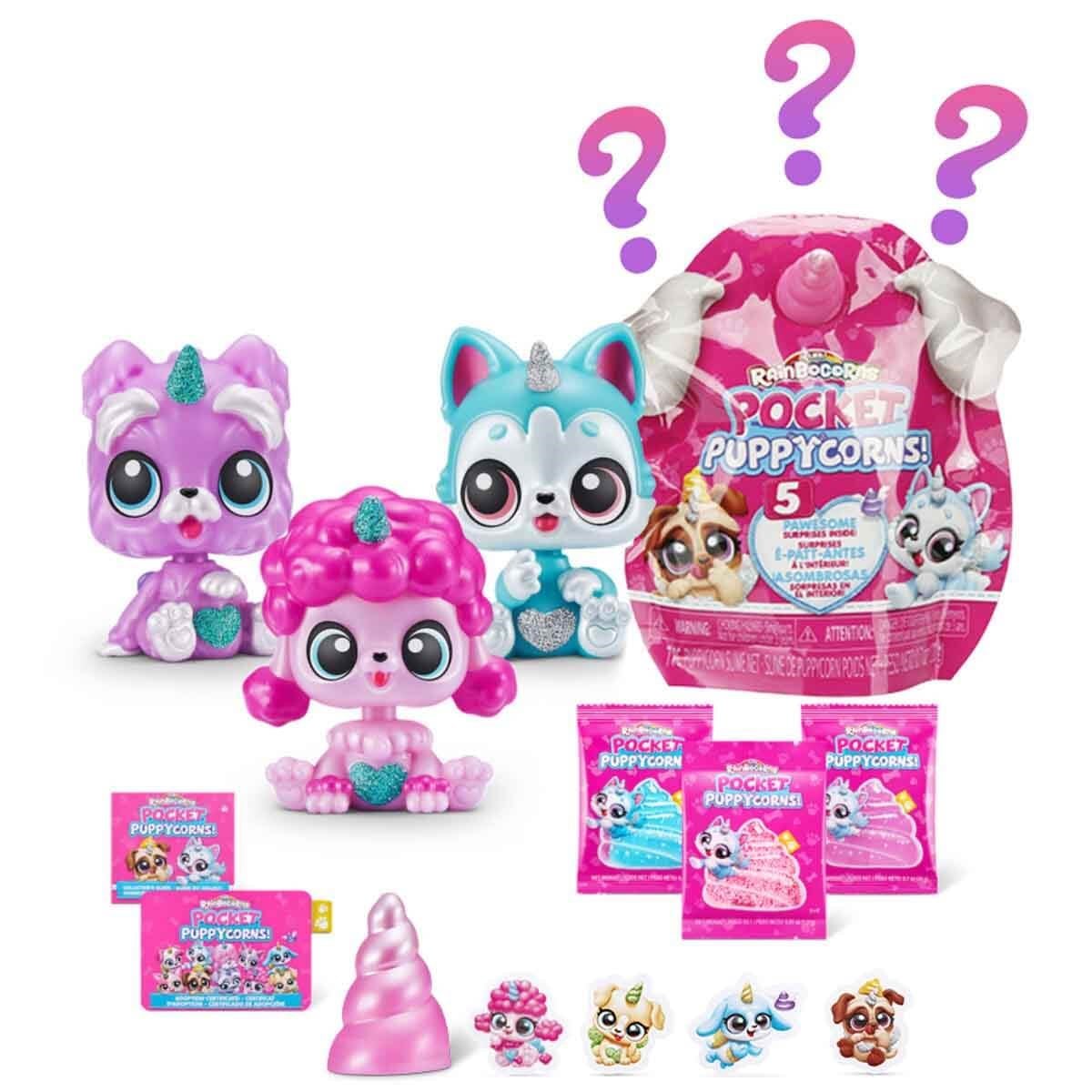 Kolleksiyon Karakterleri, Giochi Preziosi, Rainbocorns Pocket Sürpriz Mini Figür S1 Sürpriz Paket RAR24000 Pembe Boynuz