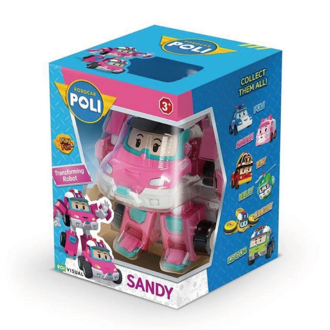 Kolleksiyon Karakterleri, NECOTOYS, Robocar Poli Transformers Robot Figür Sandy