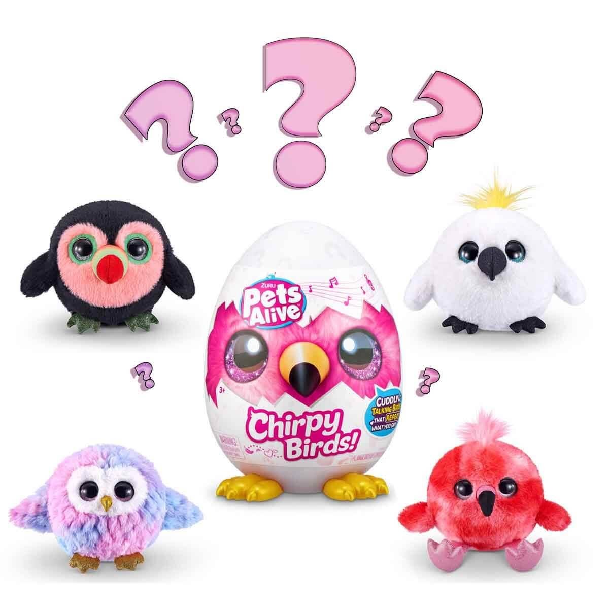 Kolleksiyon Karakterleri, Giochi Preziosi, Sesli Pets Alive Cıvıl Cıvıl Kuş Peluş Sürpriz Paket PEL06000