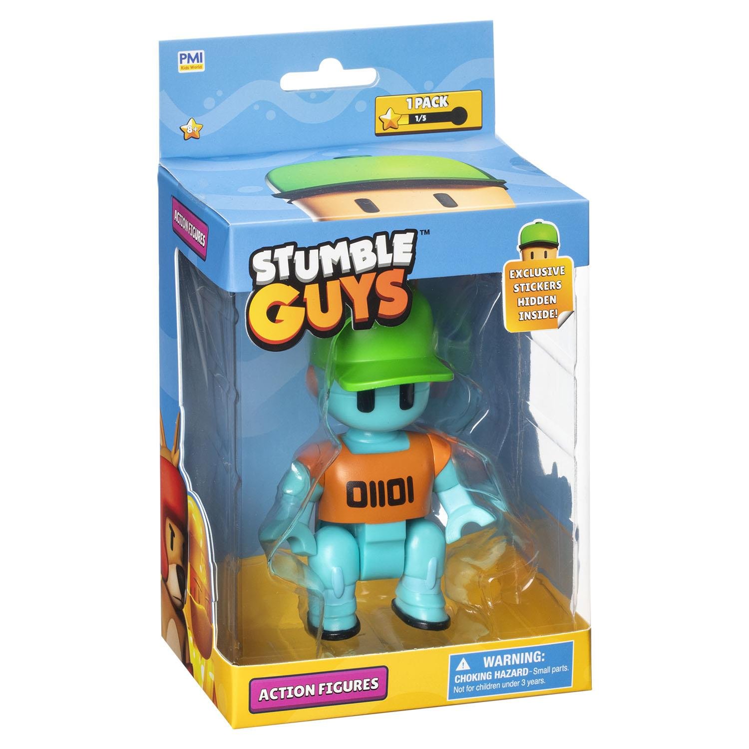 Kolleksiyon Karakterleri, NECOTOYS, Stumble Guys 11,5 cm Aksiyon Figürü 10302 SG6210 Robot Guy