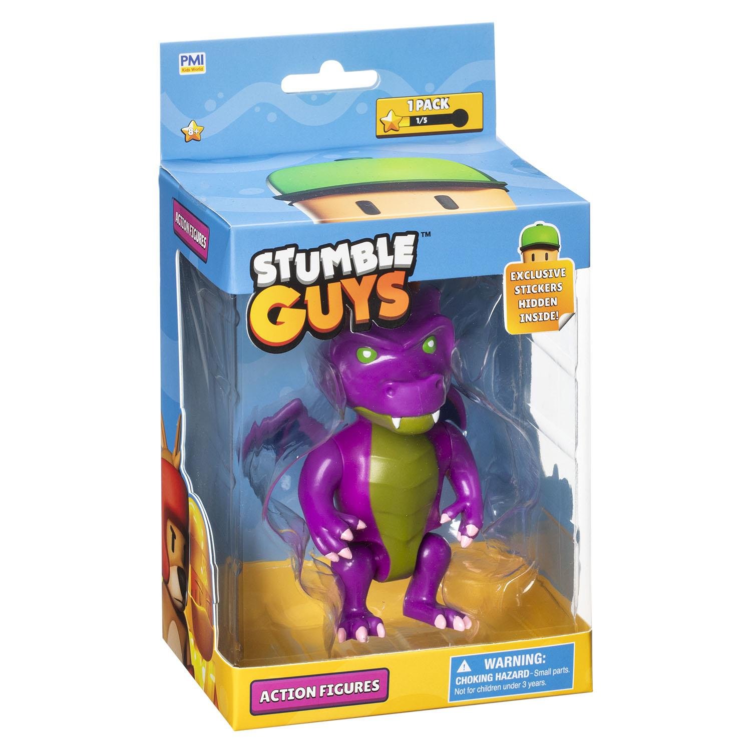 Kolleksiyon Karakterleri, NECOTOYS, Stumble Guys 11,5 cm Aksiyon Figürü 10302 SG6210 Dusk Dragon