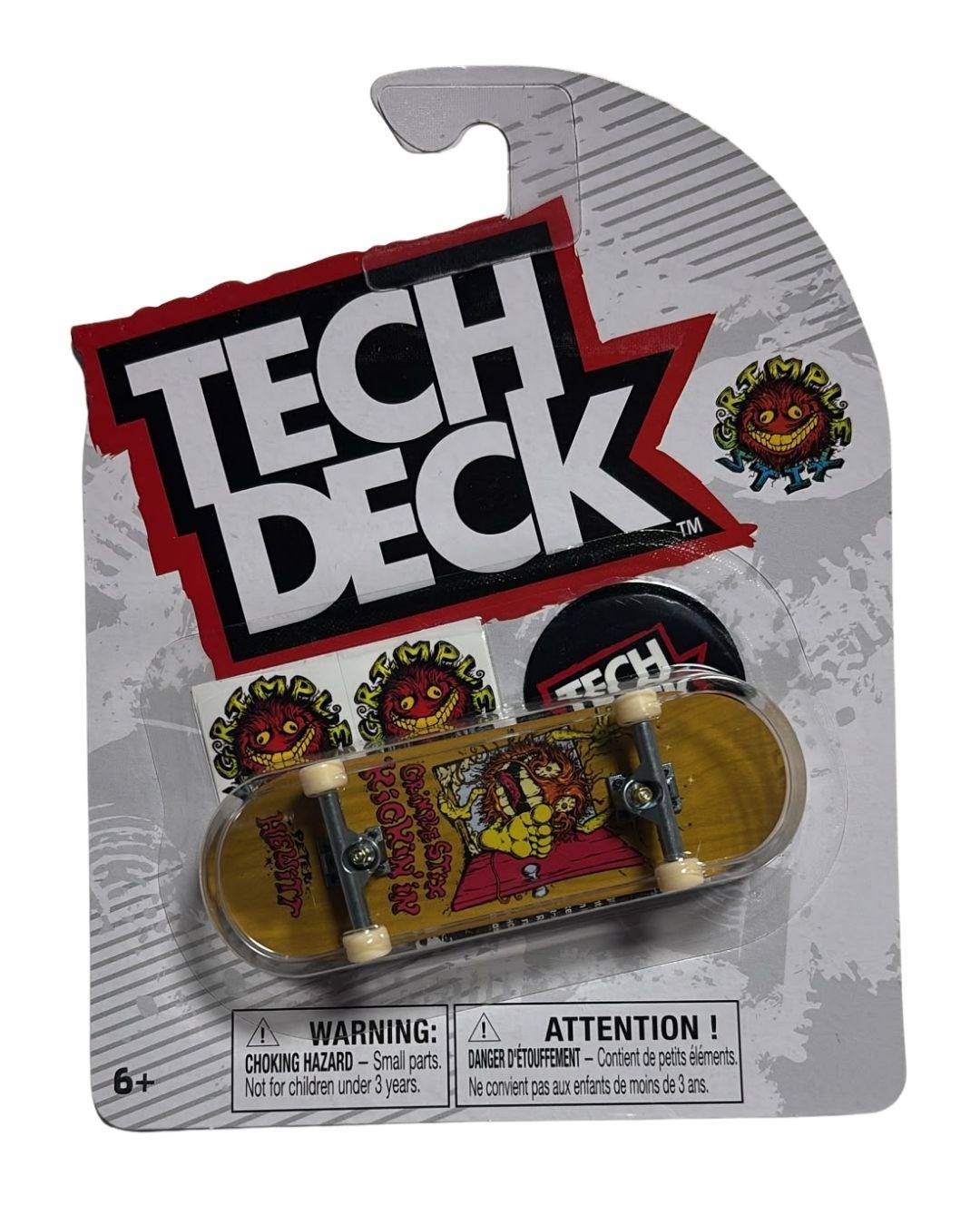 Kolleksiyon Karakterleri, Sunman, Tech Deck Parmak Kaykayı Tekli Paket 65882 Grimple Stix