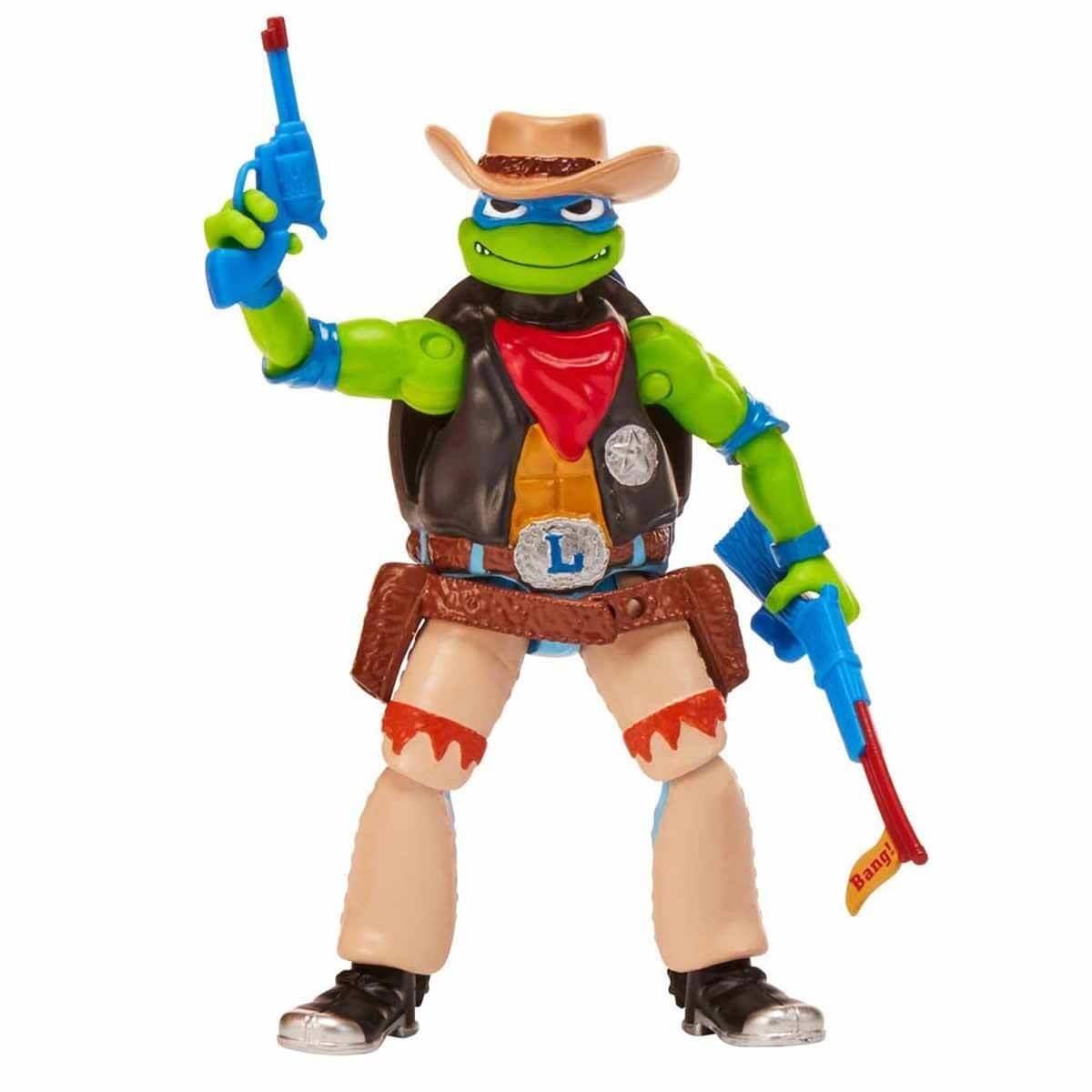 Kolleksiyon Karakterleri, Ninja Turtles, TMNT Ninja Turtles Aksiyon Figürleri TU805100 Cowboy Leo