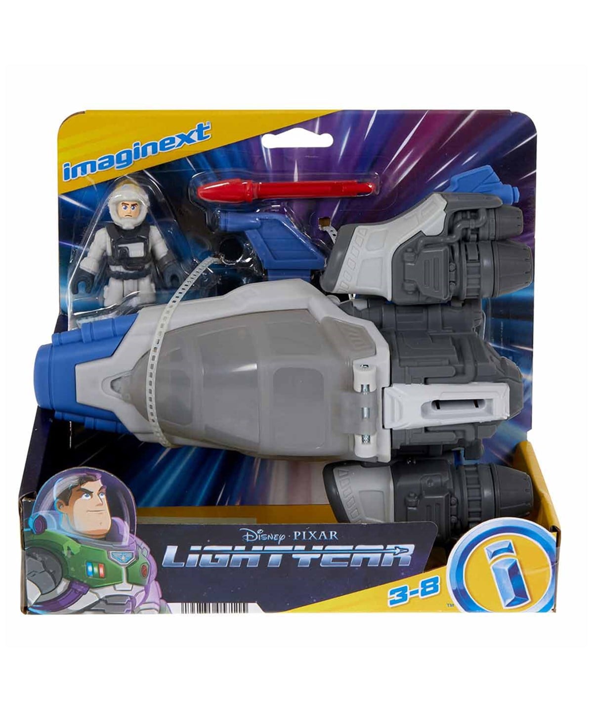 Kolleksiyon Karakterleri, Imaginext, Toy Story Imaginext Lightyear Figür ve Araç Seti HGT29 HGT32 Buzz Lightyear