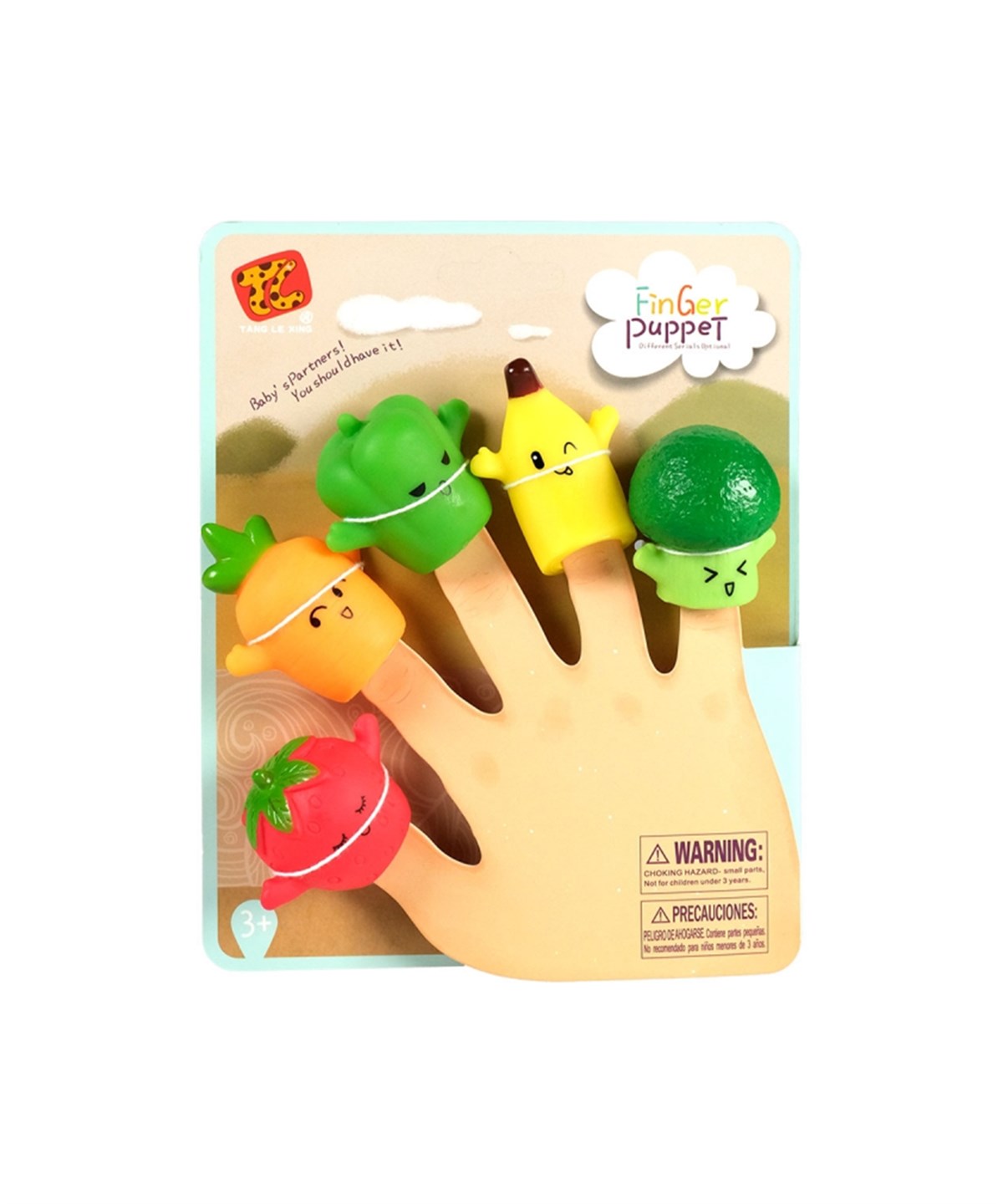 Kuklalar, OSMAN KIZILKAYA, KZL Mevyeler ve Sebzeler Parmak Kukla 90628 Çilek Havuç Biber Muz Brokoli