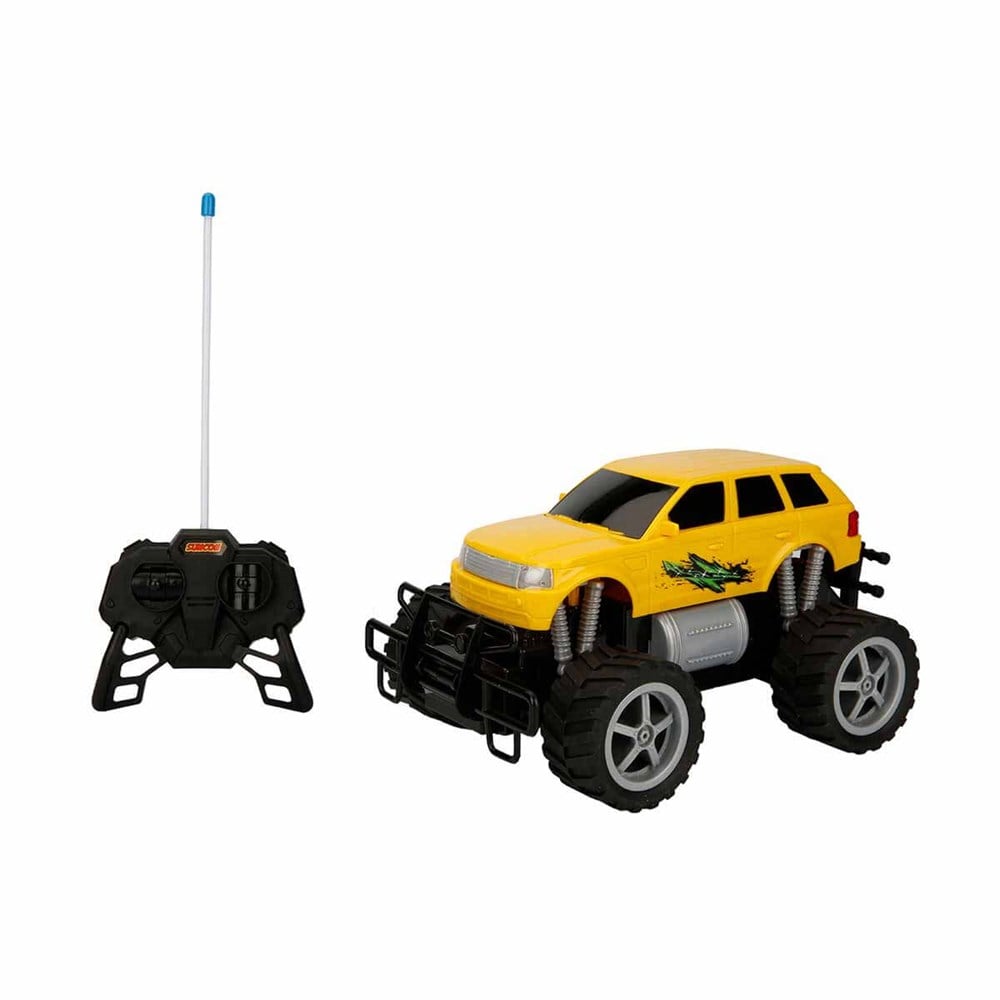 Kumandalı Arabalar, Sunman, 1:18 Uzaktan Kumandalı Jumbo Wheels Usb Şarjlı Araba 27752 Sarı Pickup 