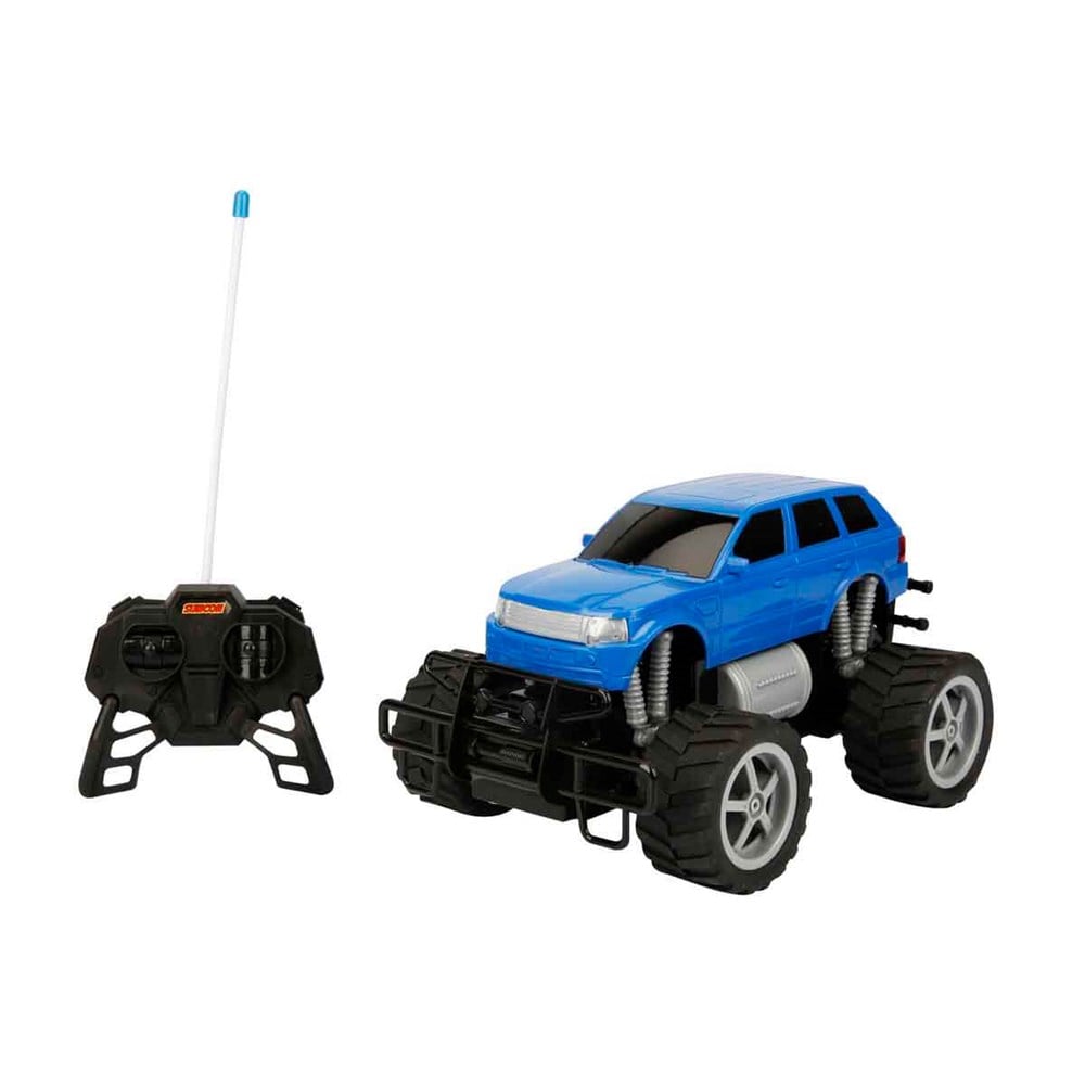 Kumandalı Arabalar, Sunman, 1:18 Uzaktan Kumandalı Araba Jumbo Wheels Usb Şarjlı Araba - Mavi Jeep 27752