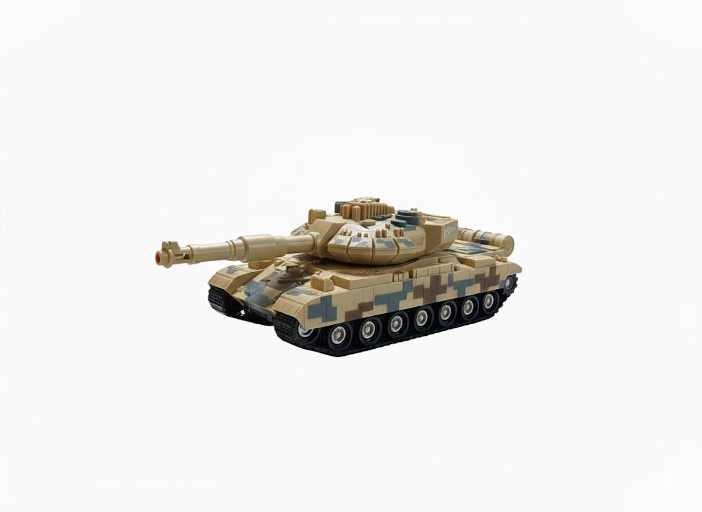 Kumandalı Arabalar, Ceren, CTOY USB Sarjlı Uzaktan Kumandalı Tank 97983 Kahverengi
