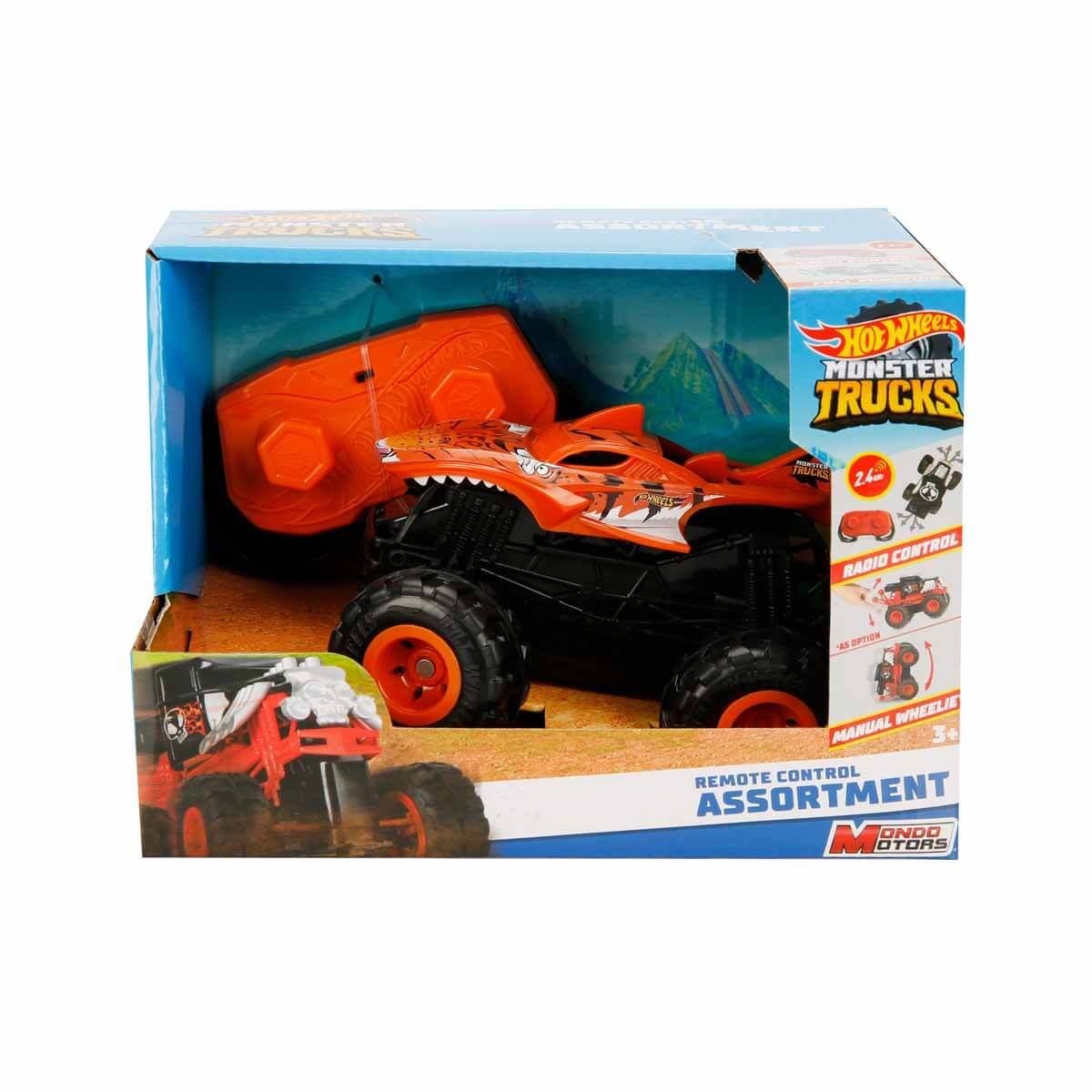 Kumandalı Arabalar, Sunman, Hot Wheels Mini Monster Trucks Uzaktan Kumandalı Arabalar 36839 Tiger Shark