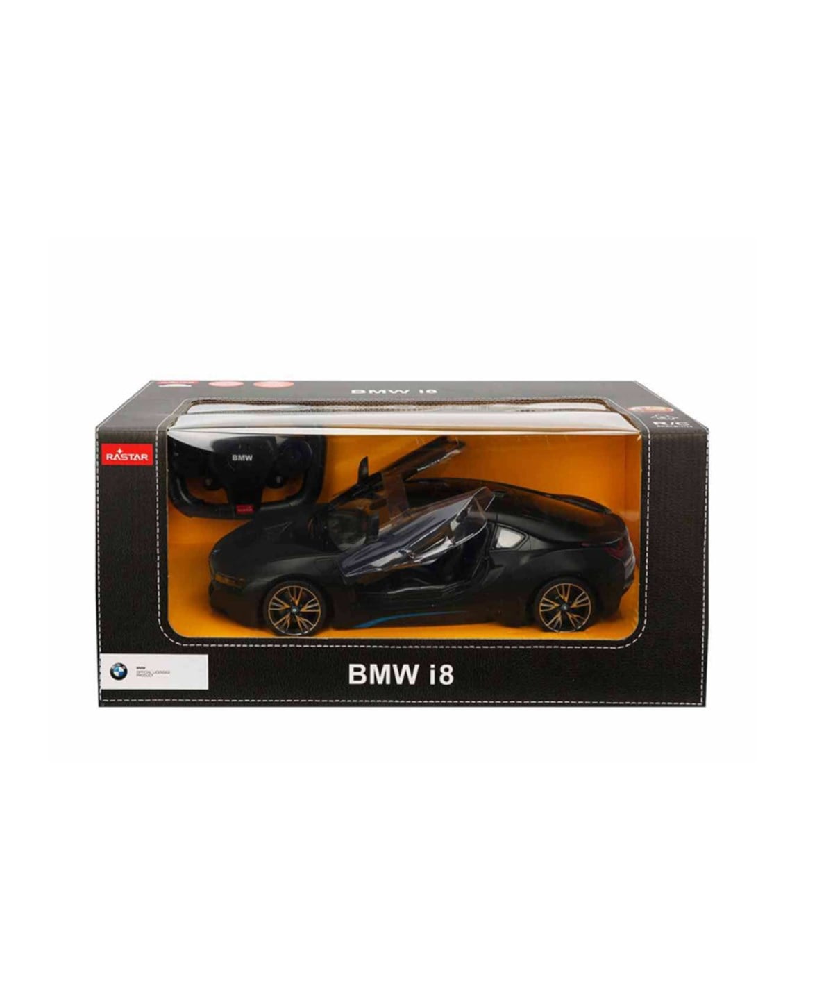 Kumandalı Arabalar, Sunman, Rastar 1:14 BMW İ8 Uzaktan Kumandalı Işıklı Araba 08244 Siyah