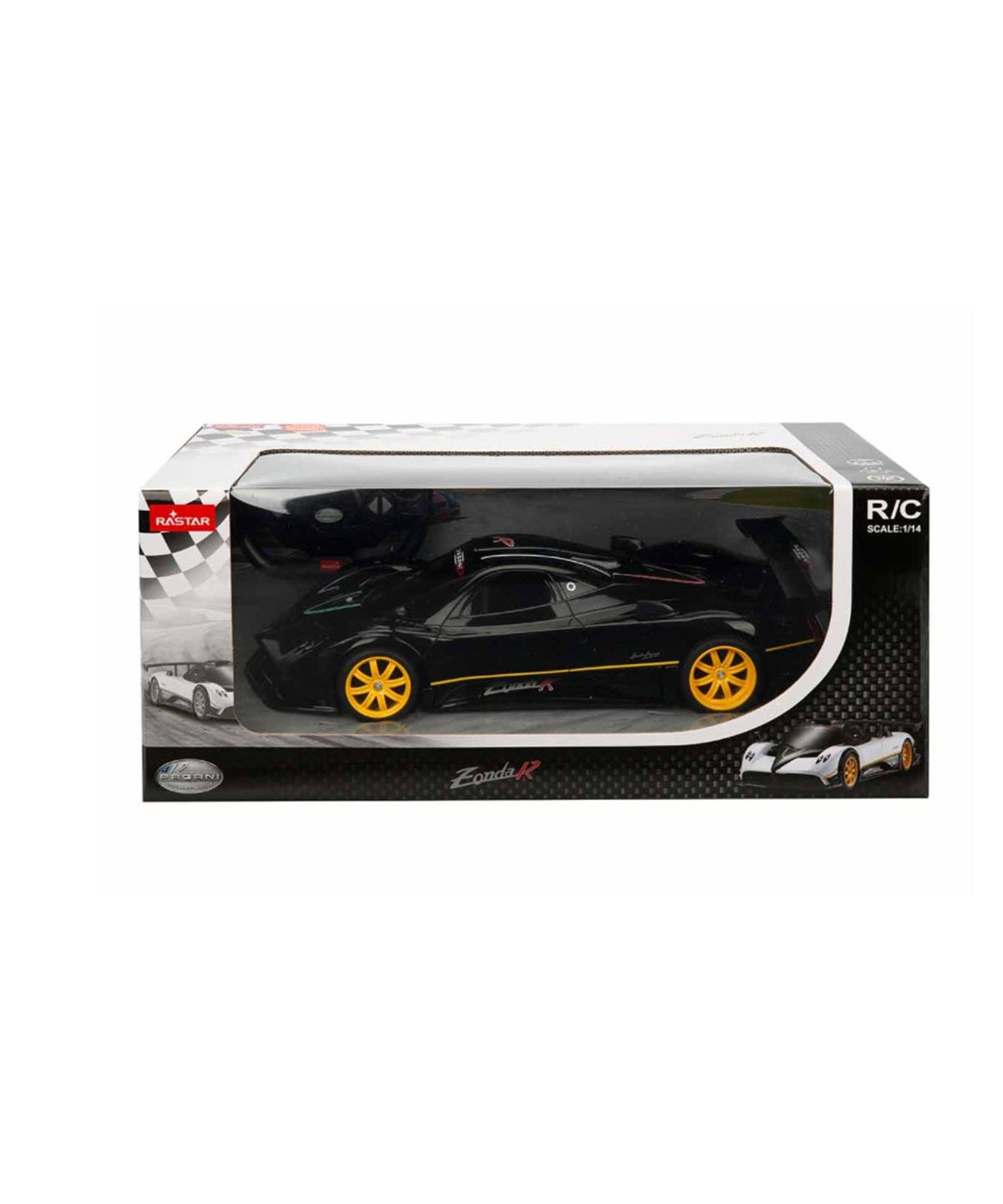 Kumandalı Arabalar, Sunman, Rastar 1:14 Uzaktan Kumandalı Pagani Zonda R Araba 35 cm 11398 Siyah