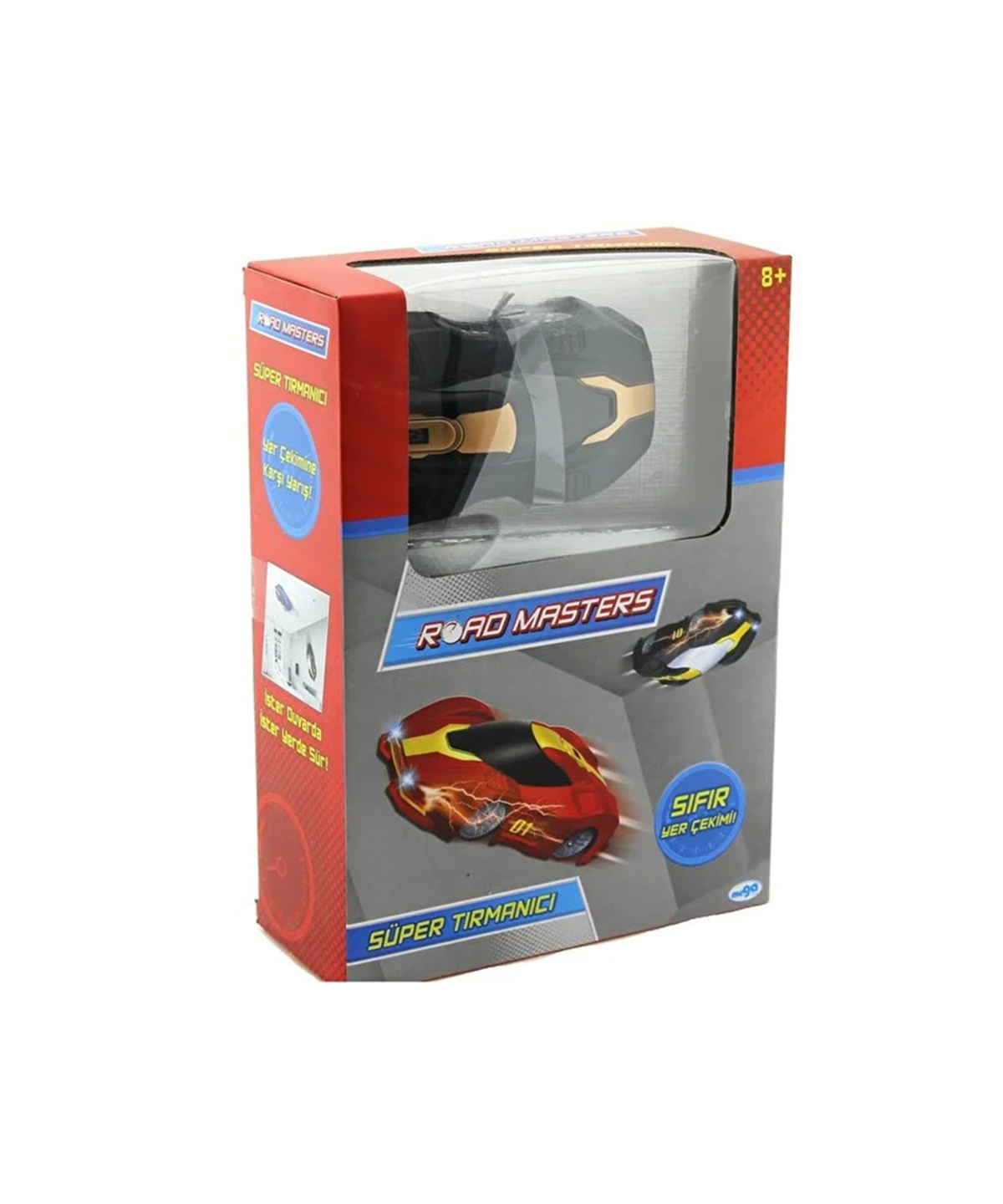 Kumandalı Arabalar, MEGA OYUNCAK, Roadmasters Duvarda Yürüyen Araba 40389 Siyah