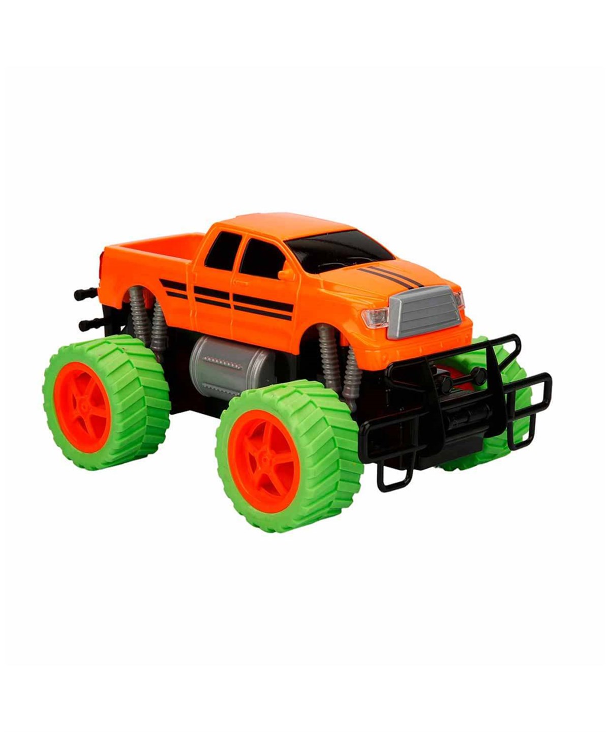 Kumandalı Arabalar, Sunman, Suncon 1:18 Uzaktan Kumandalı Neon Jumbo Weels USB Şarjlı Araba 26 cm 32961 Turuncu Pickup