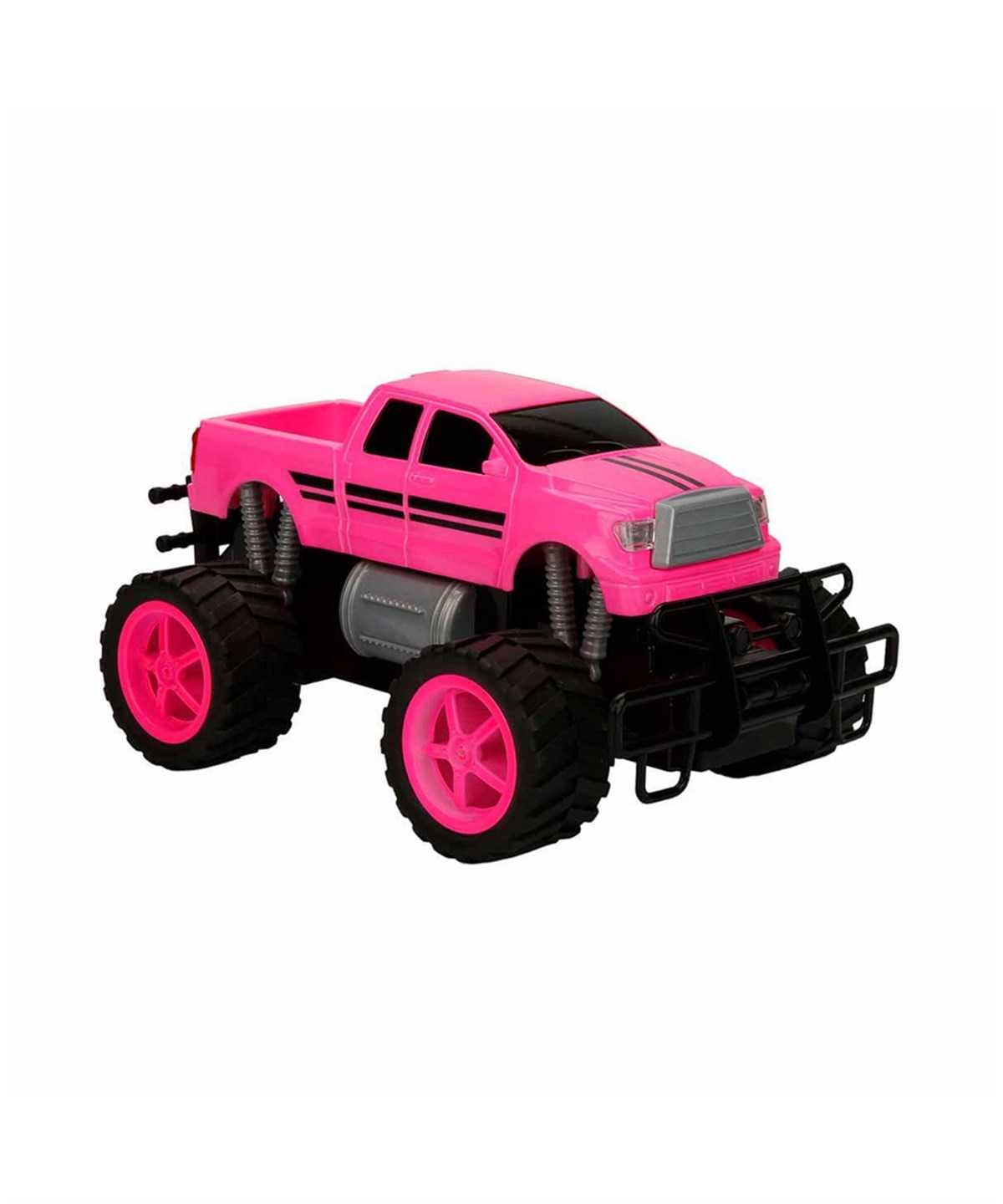 Kumandalı Arabalar, Sunman, Suncon 1:18 Uzaktan Kumandalı Neon Jumbo Weels USB Şarjlı Araba 26 cm 32961 Pembe Pickup