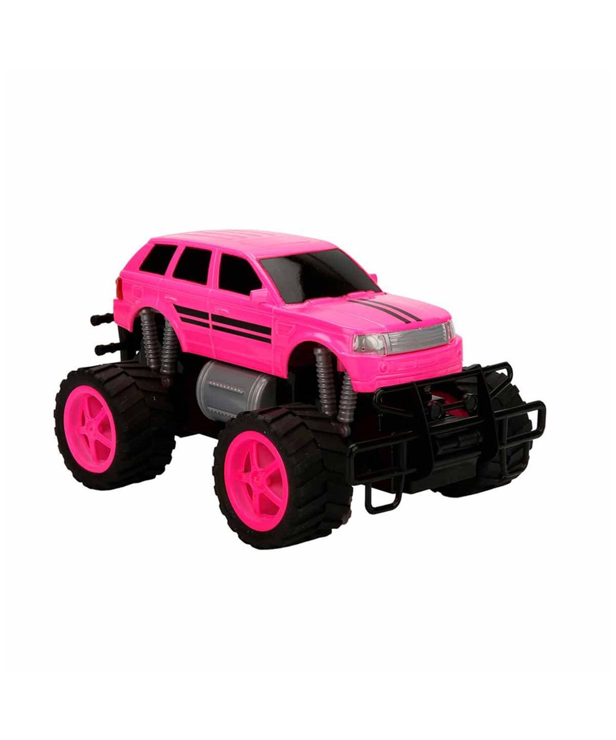 Kumandalı Arabalar, Sunman, Suncon 1:18 Uzaktan Kumandalı Neon Jumbo Weels USB Şarjlı Araba 26 cm 32961 Pembe Jeep