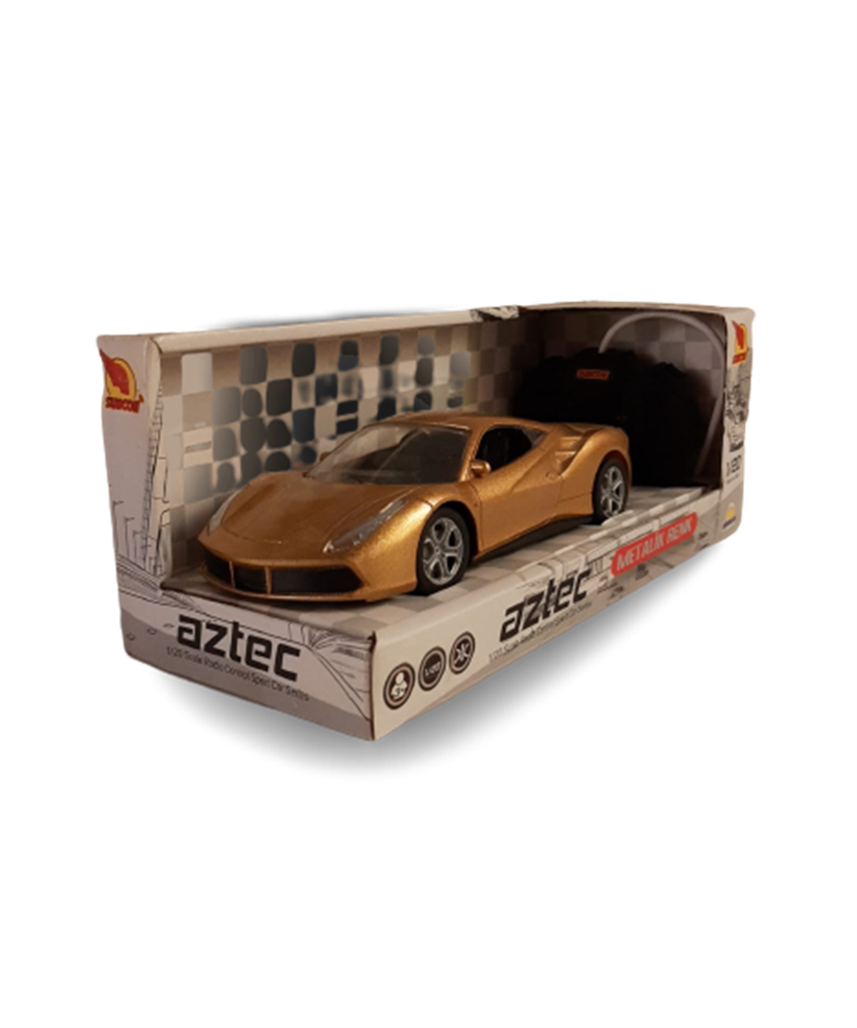 Kumandalı Arabalar, Sunman, Suncon 1:20 Uzaktan Kumandalı Suncon Metalik Araba 31322 Ferrari Metalik Sarı