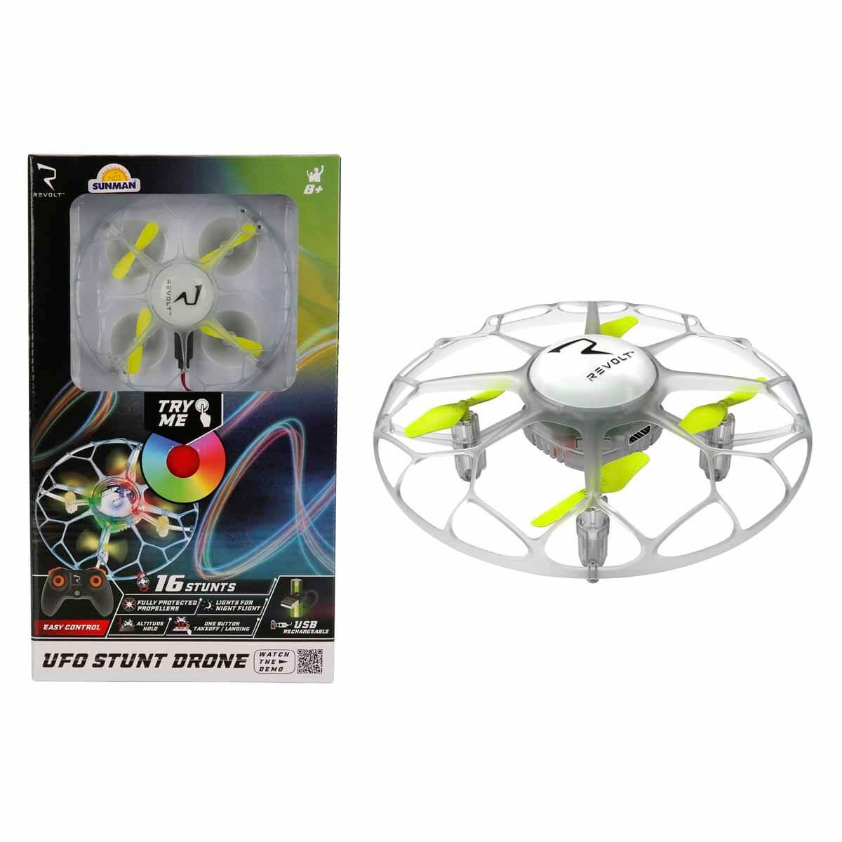 Kumandalı Arabalar, Sunman, UFO Stunt Işıklı USB Şarjlı Uzaktan Kumandalı Mini Drone