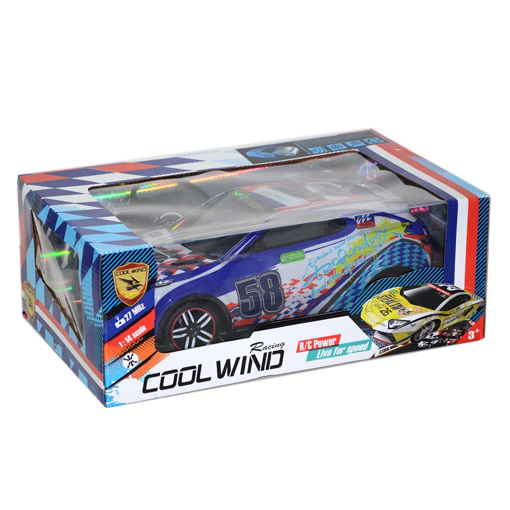 Kumandalı Arabalar, Can-Em, Uzaktan Kumandalı 1:14 Cool Wind Yarış Arabası 58 Şarjlı 75049