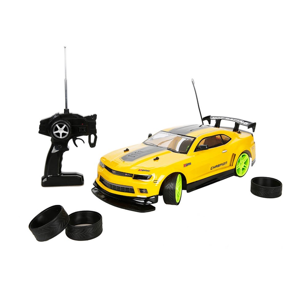 Kumandalı Arabalar, Sunman, Uzaktan Kumandalı Drift Function Araba 1:10 13571 Champion Sarı