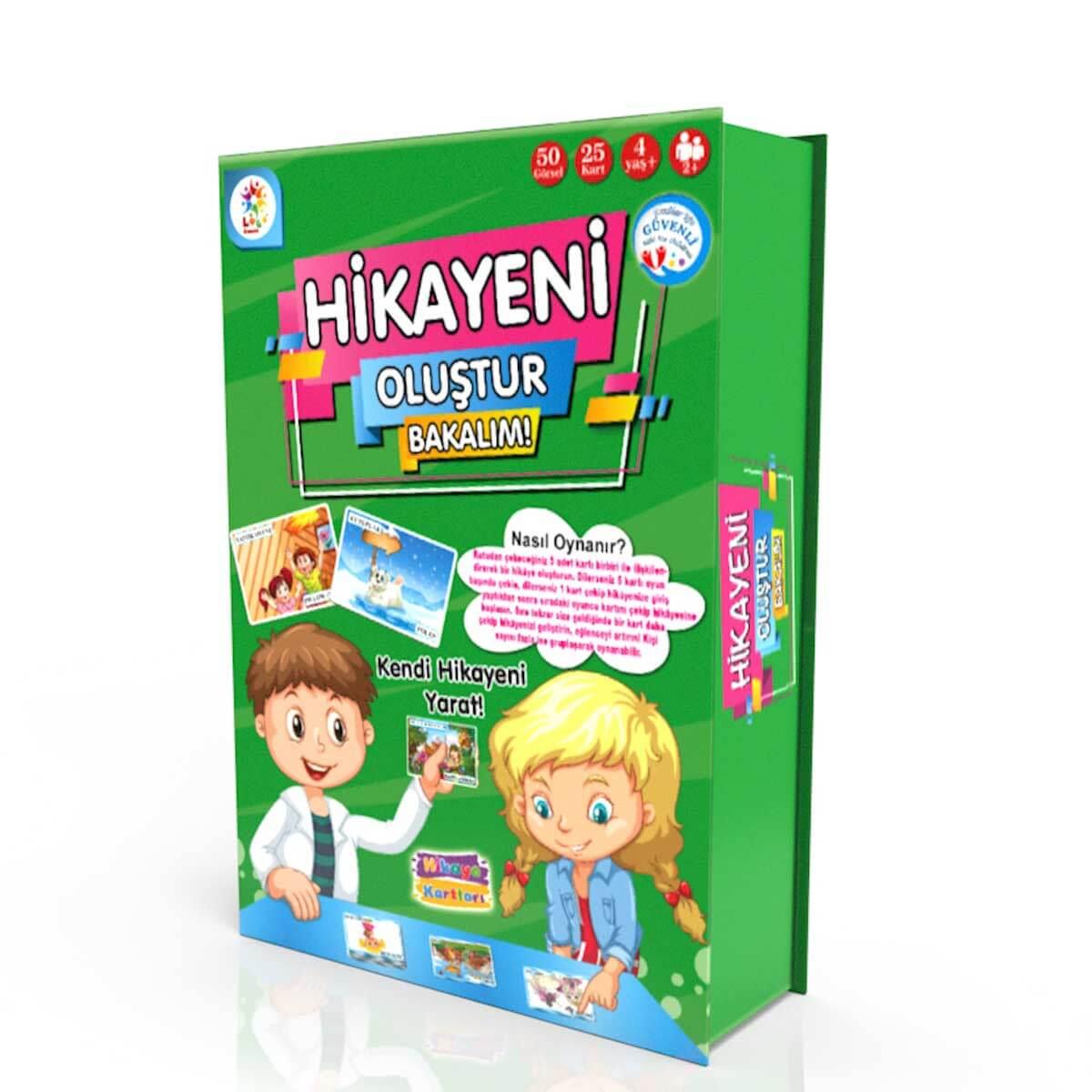 Kutu Oyunları, Laço Kids, Laço Kids Hikayeni Oluştur Bakalım Eğitici Eğlenceli Oyun Kartları 25 Parça
