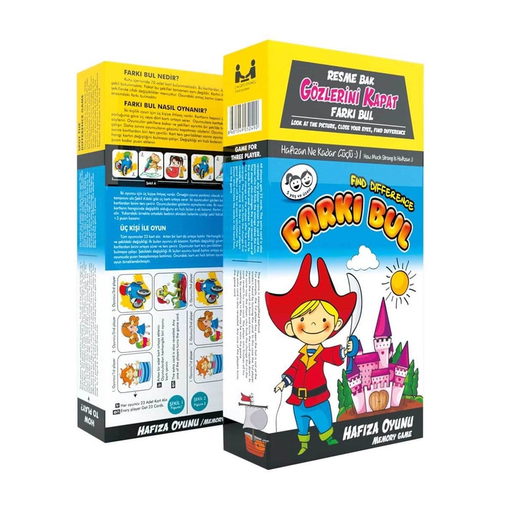 Kutu Oyunları, Redka, Redka Farkı Bul Hafıza Oyunu