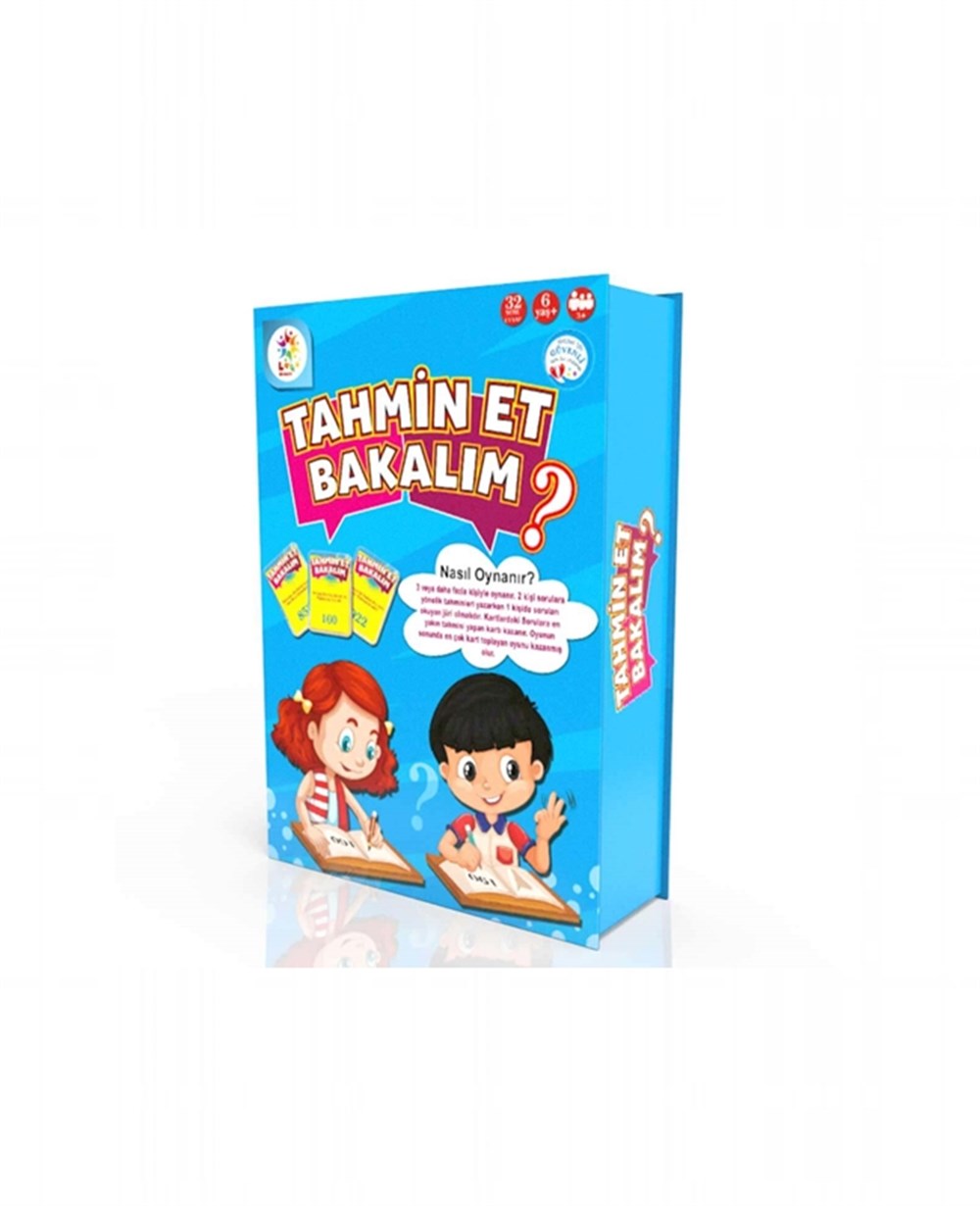 Kutu Oyunları, Laço Kids, Tahmin Et Bakalım Eğitici Eğlenceli Oyun Kartları 32 Parça