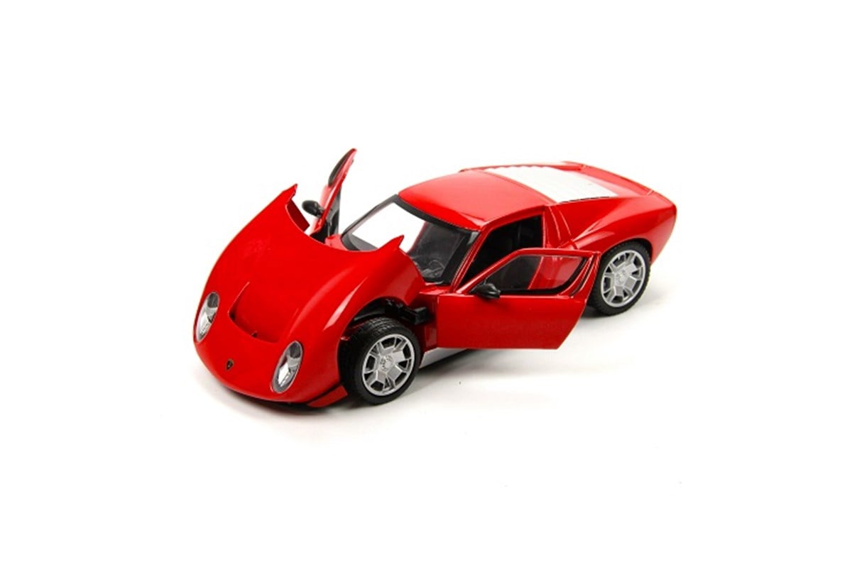 Lamborghini Miura Concept 1:24 Koleksiyon Model Araba Kırmızı Motor Max