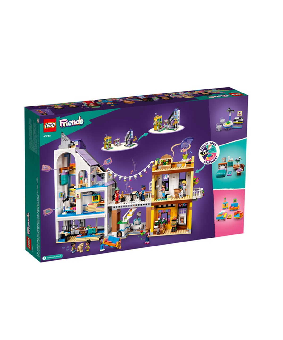 Lego Friends, Lego, LEGO Friends Şehir Merkezi Çiçek ve Tasarım Dükkanları 41732