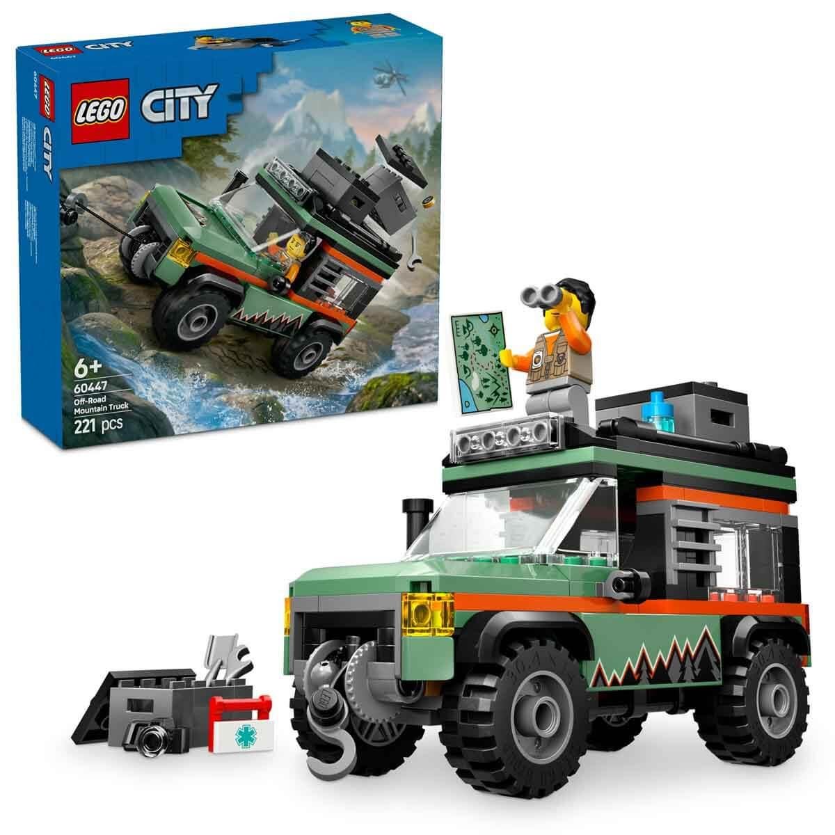 Lego Oyun Setleri, Lego, LEGO City 4x4 Arazi Dağ Arabası 60447