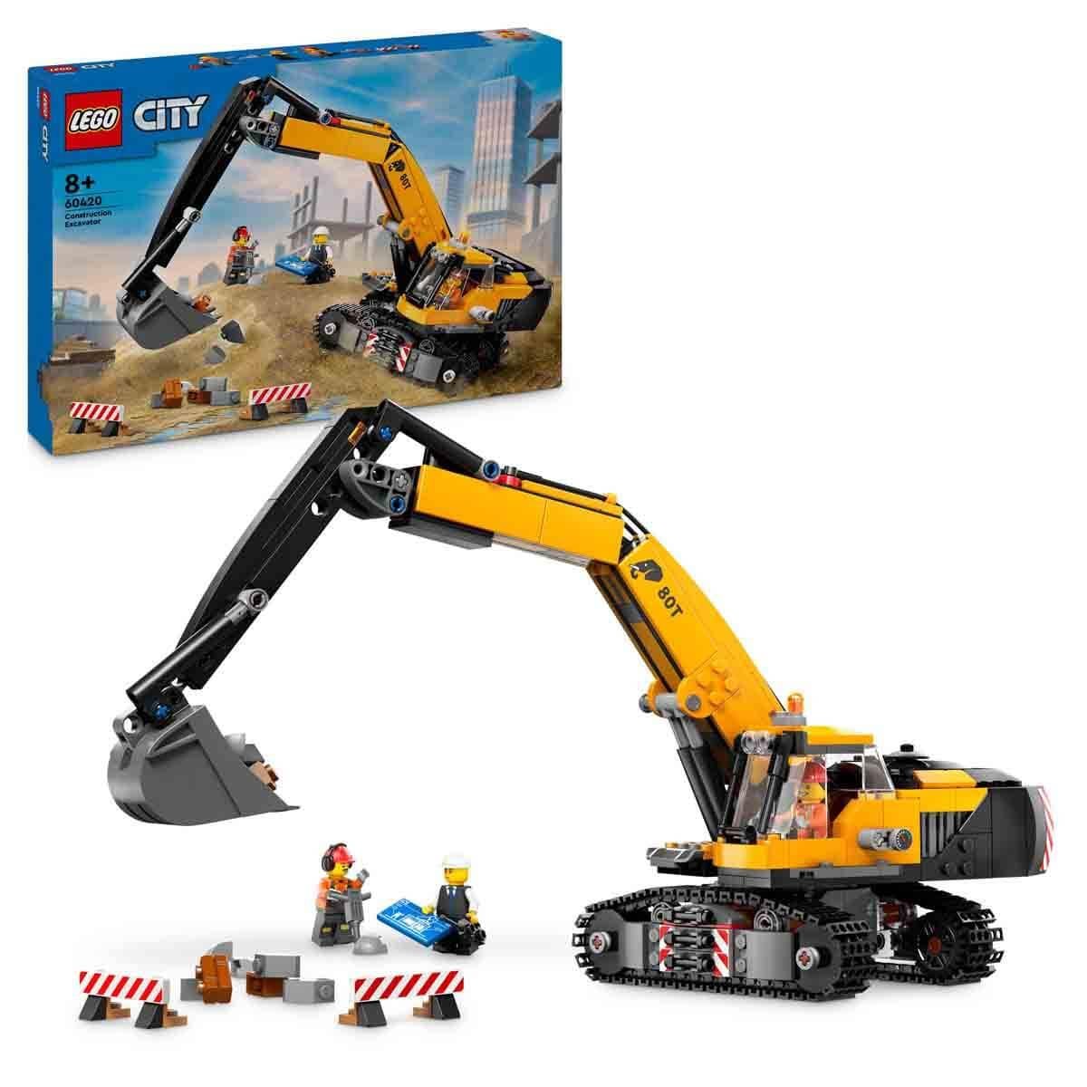 Lego Oyun Setleri, Lego, LEGO City Sarı İnşaat Ekskavatörü 60420