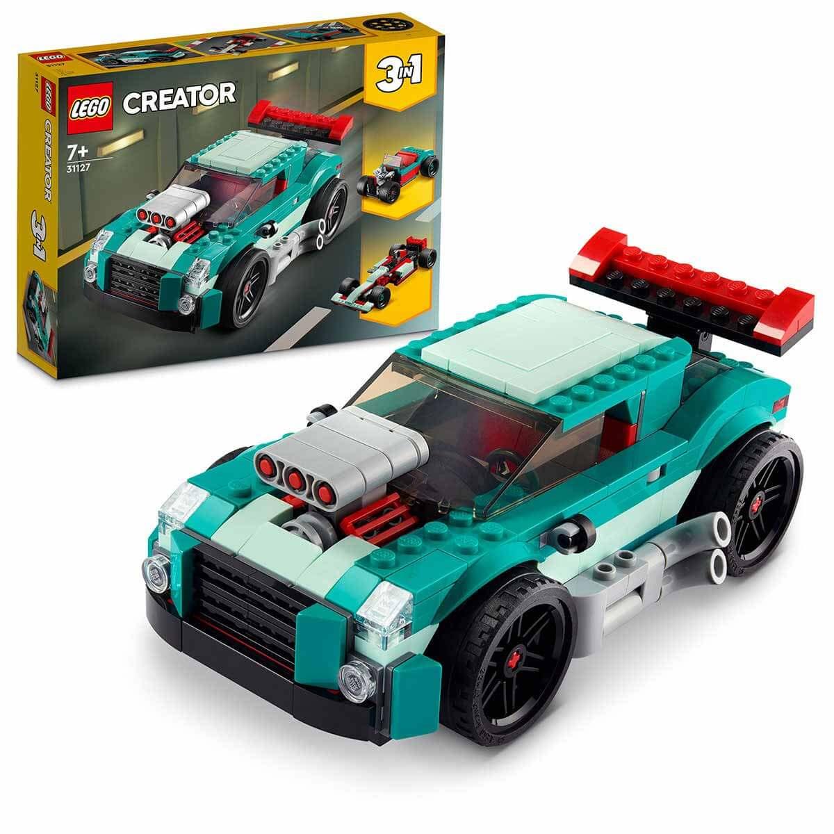 Lego Oyun Setleri, Lego, LEGO Creator 3'ü 1 Arada Sokak Yarışçısı 258 Parça 31127
