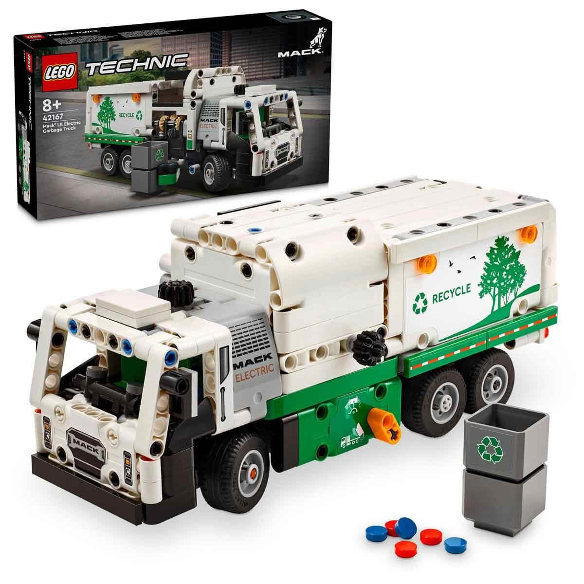 Lego Oyun Setleri, Lego, LEGO Technic Mack LR Elektrikli Çöp Kamyonu 42167
