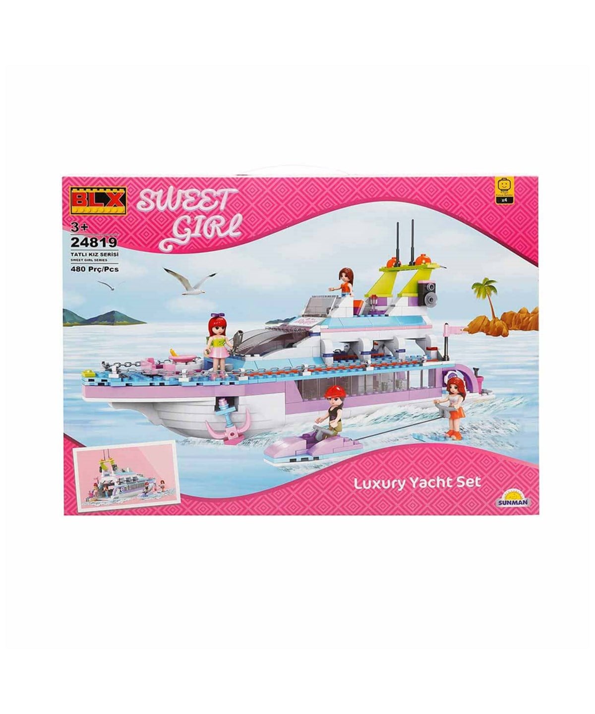 Lego Setleri, Sunman, BLX Sweet Girl Yat Partisi 24819 480 Parça