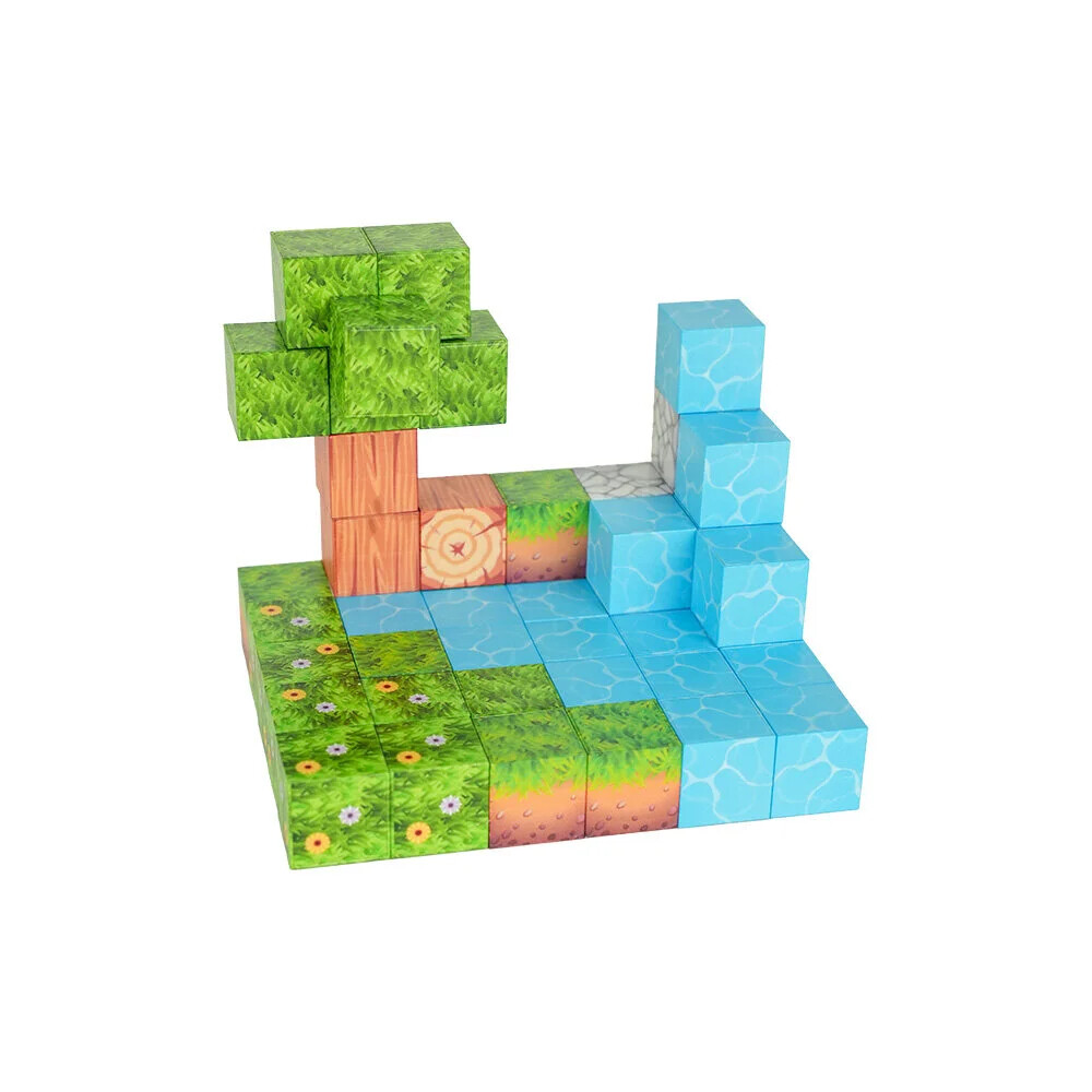Lego Setleri, MEGA OYUNCAK, Magnivity Manyetik Bloklar 47 Parça Orman Temalı