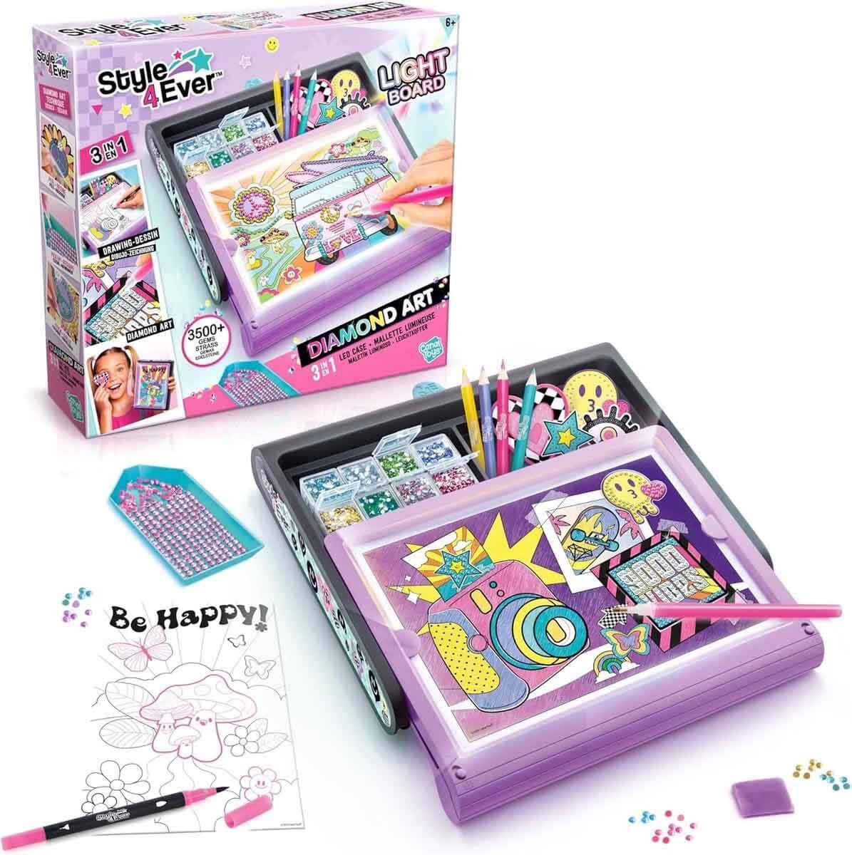 Makyaj ve Güzellik Setleri, Sunman, 3in1 Style 4 Ever LED Işıklı Elmas Sanatı Seti