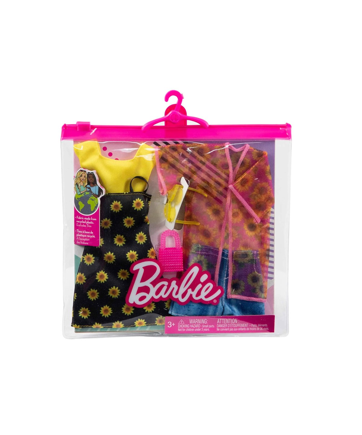 Makyaj ve Güzellik Setleri, Barbie, Barbie'nin Kıyafet Koleksiyonu 2'li Paketler GWF04 GWC32 HBV71