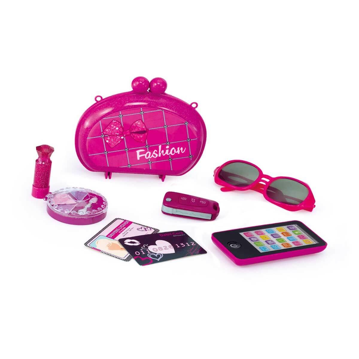 Makyaj ve Güzellik Setleri, Sunman, Pretty Pinky Çantalı Güzellik Oyun Seti 15605 Gözlük ve Siyah Telefon